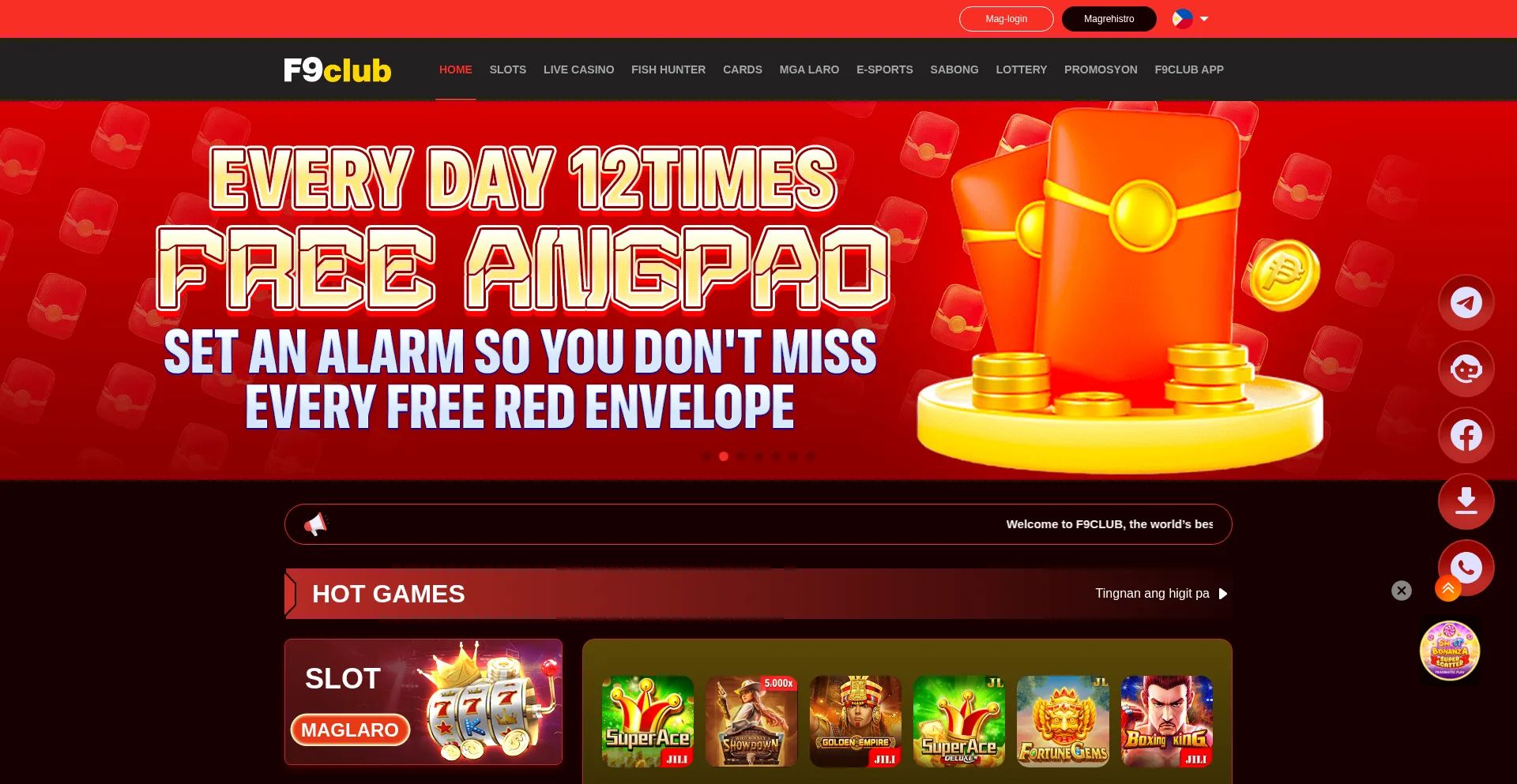 Website screenshot of F9club.mx