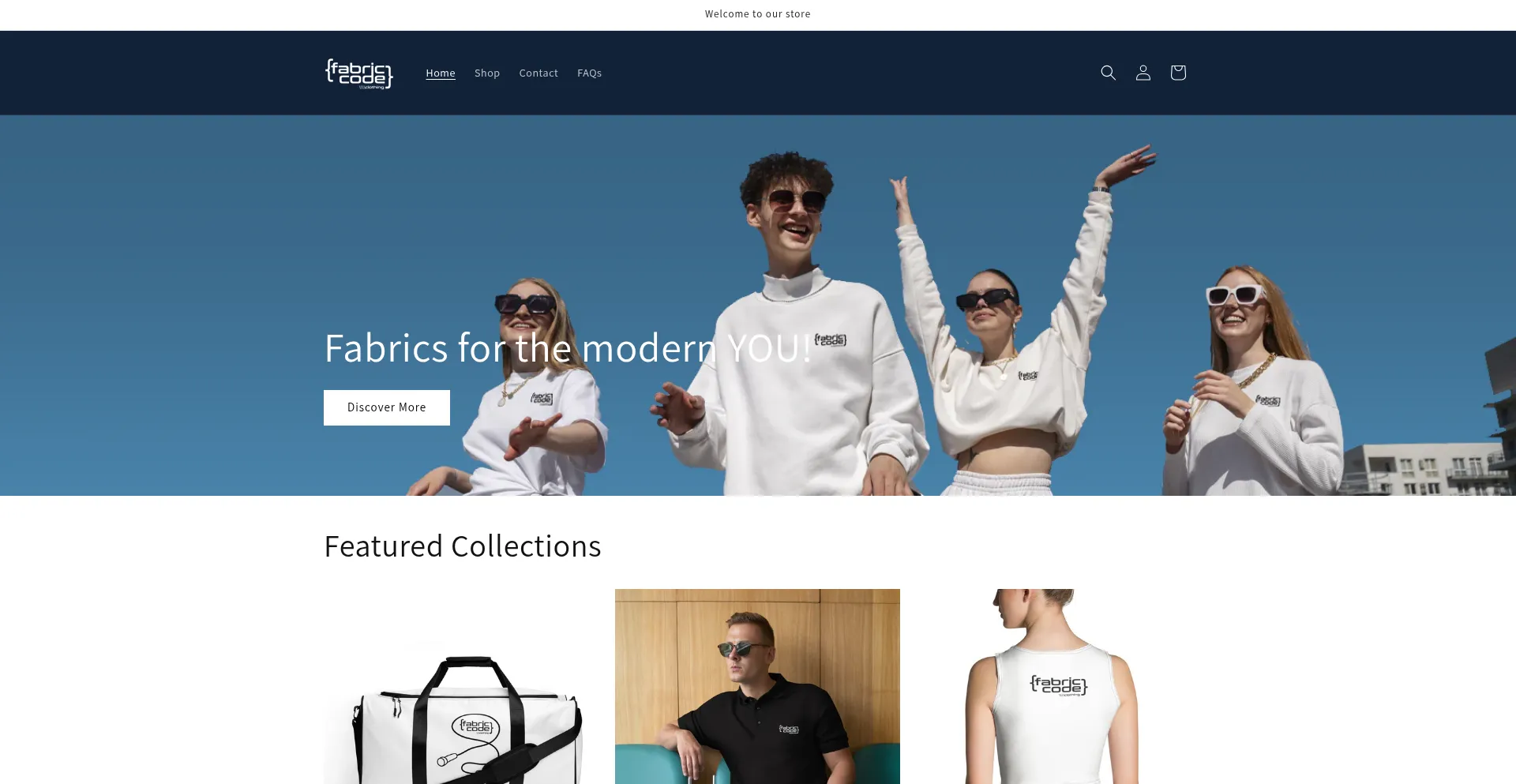 Website screenshot of Fabriccode.co