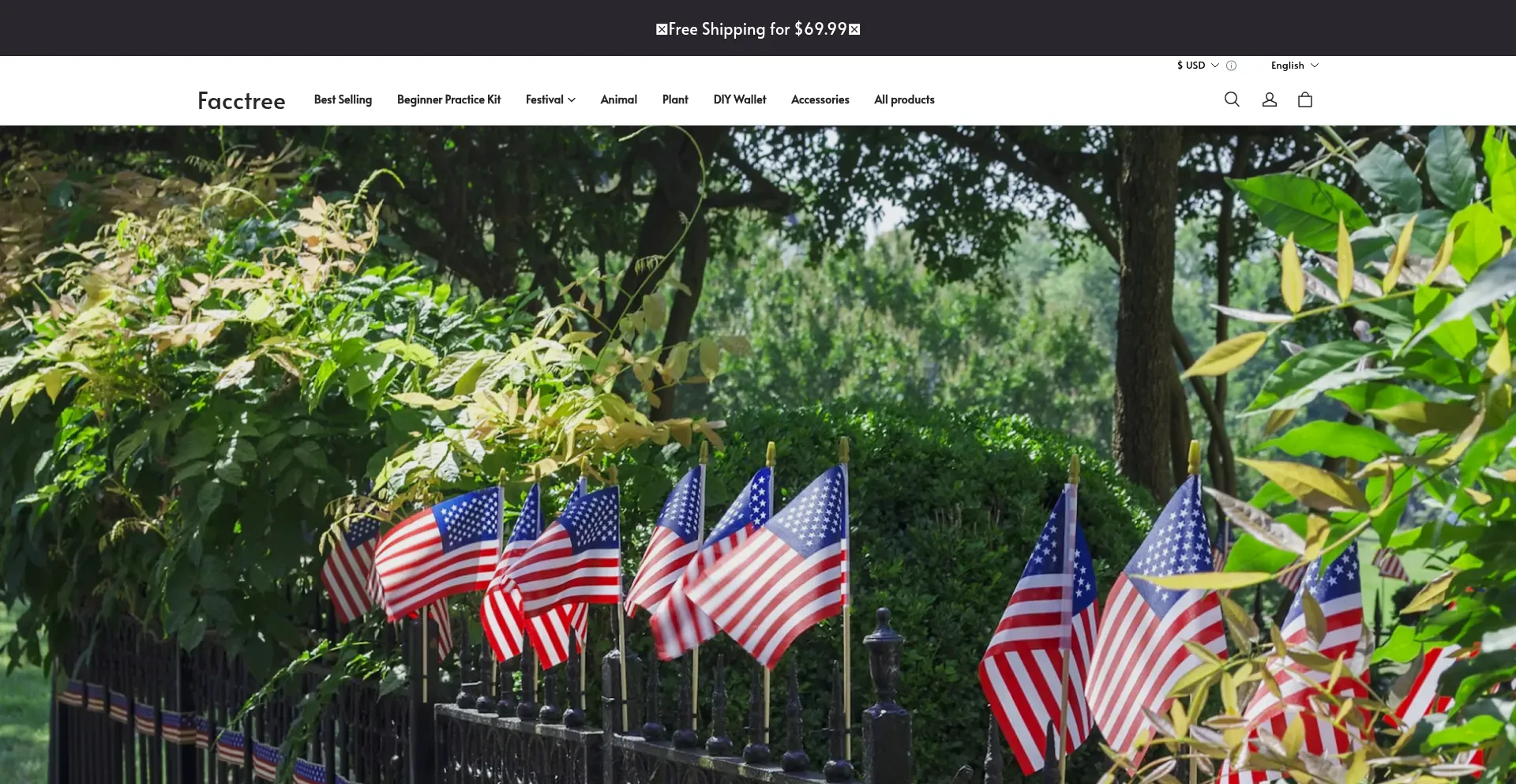 Website screenshot of Facctree.com