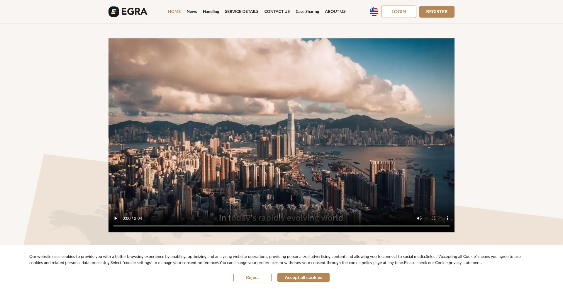 Website screenshot of Facegrasp.com