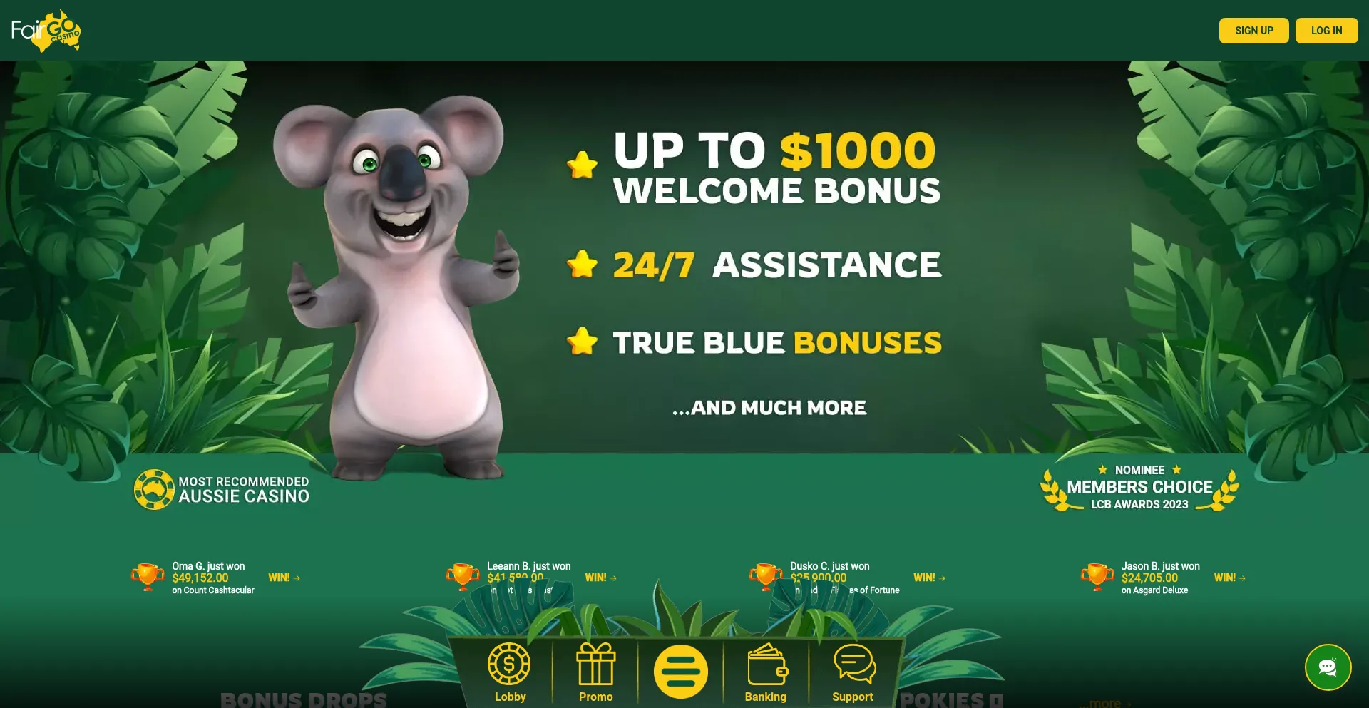Fairgocasino.com Screenshot