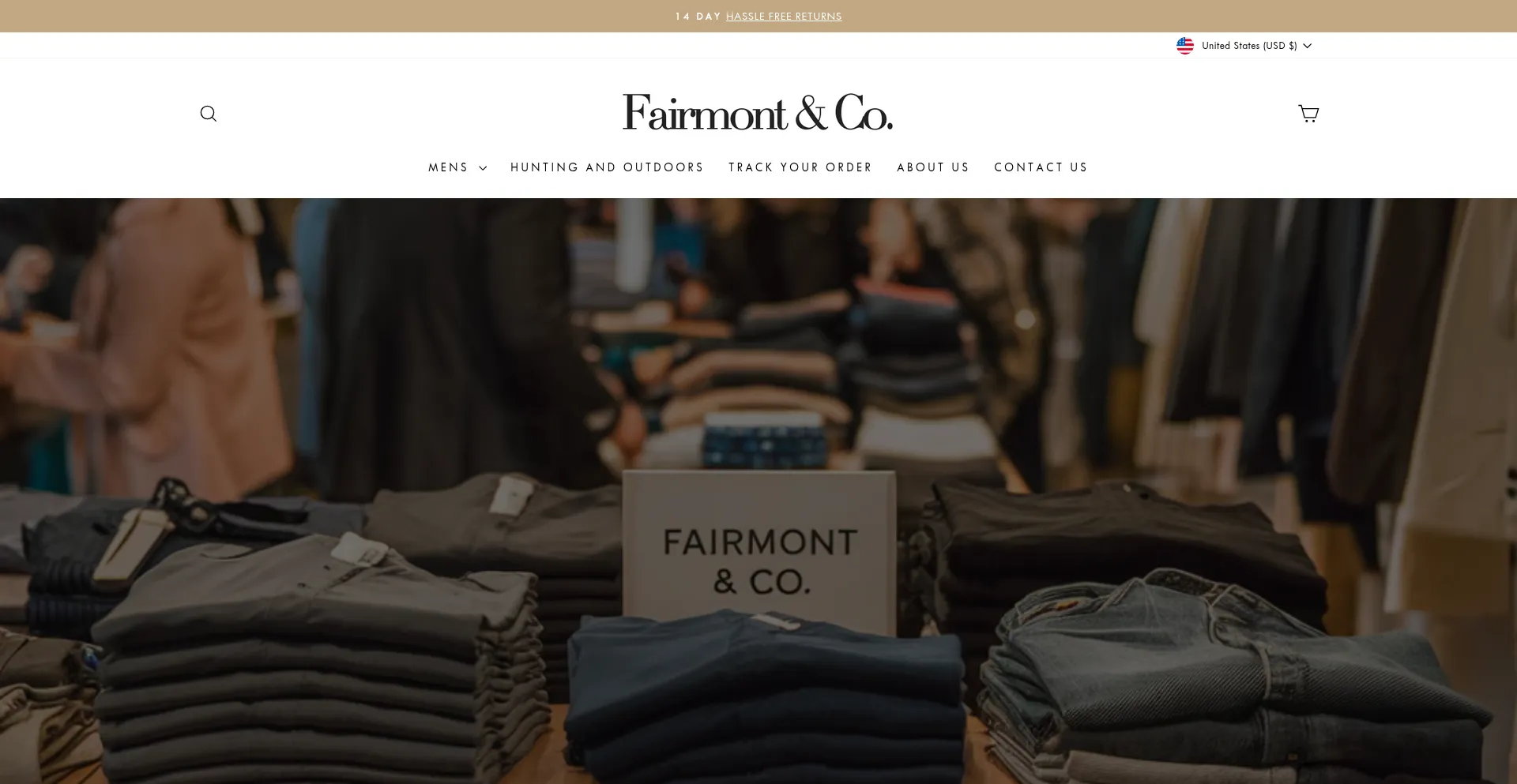 Website screenshot of Fairmontandco.com