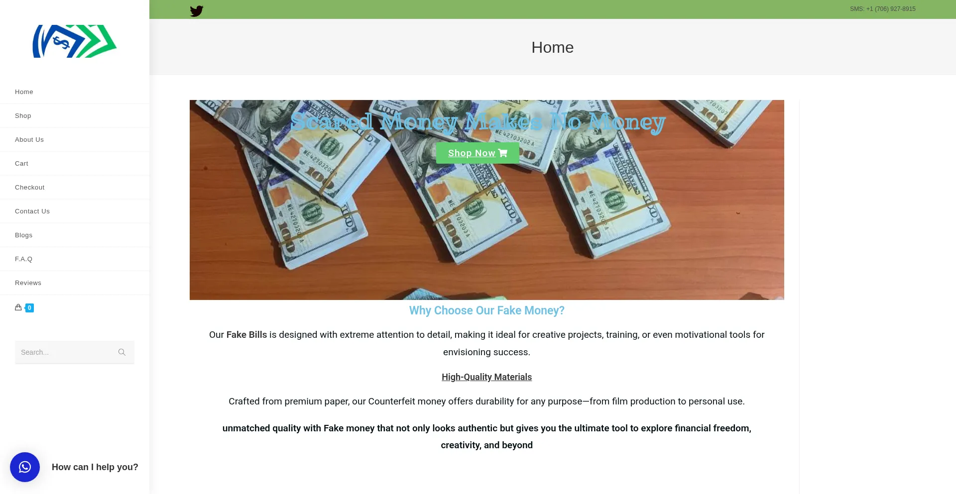 Fakebillsonline.com Screenshot