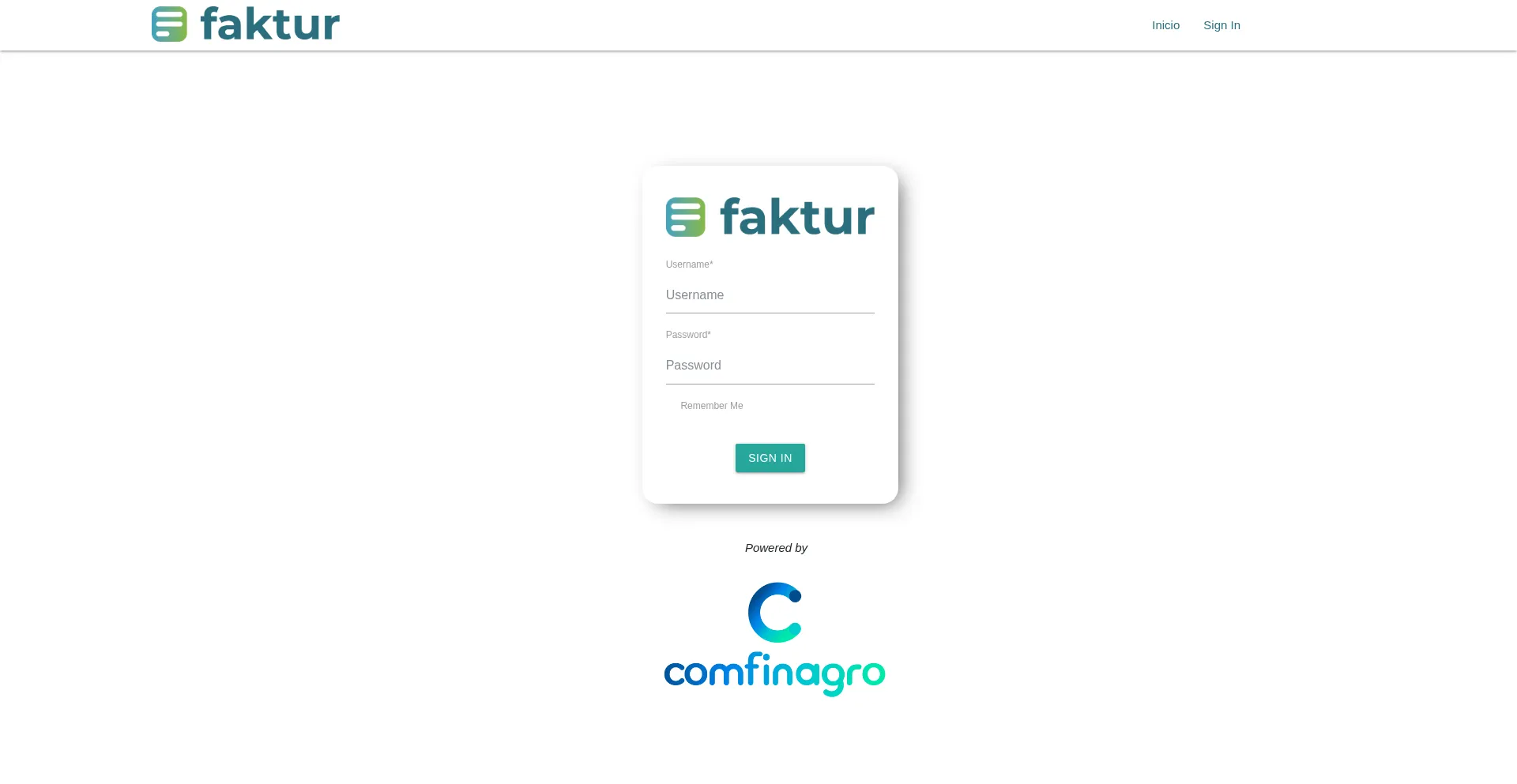 Website screenshot of Faktur.co