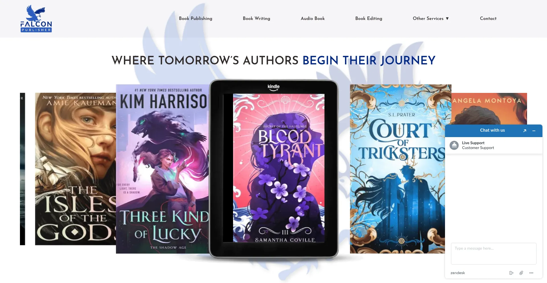 Falconpublisher.com Screenshot