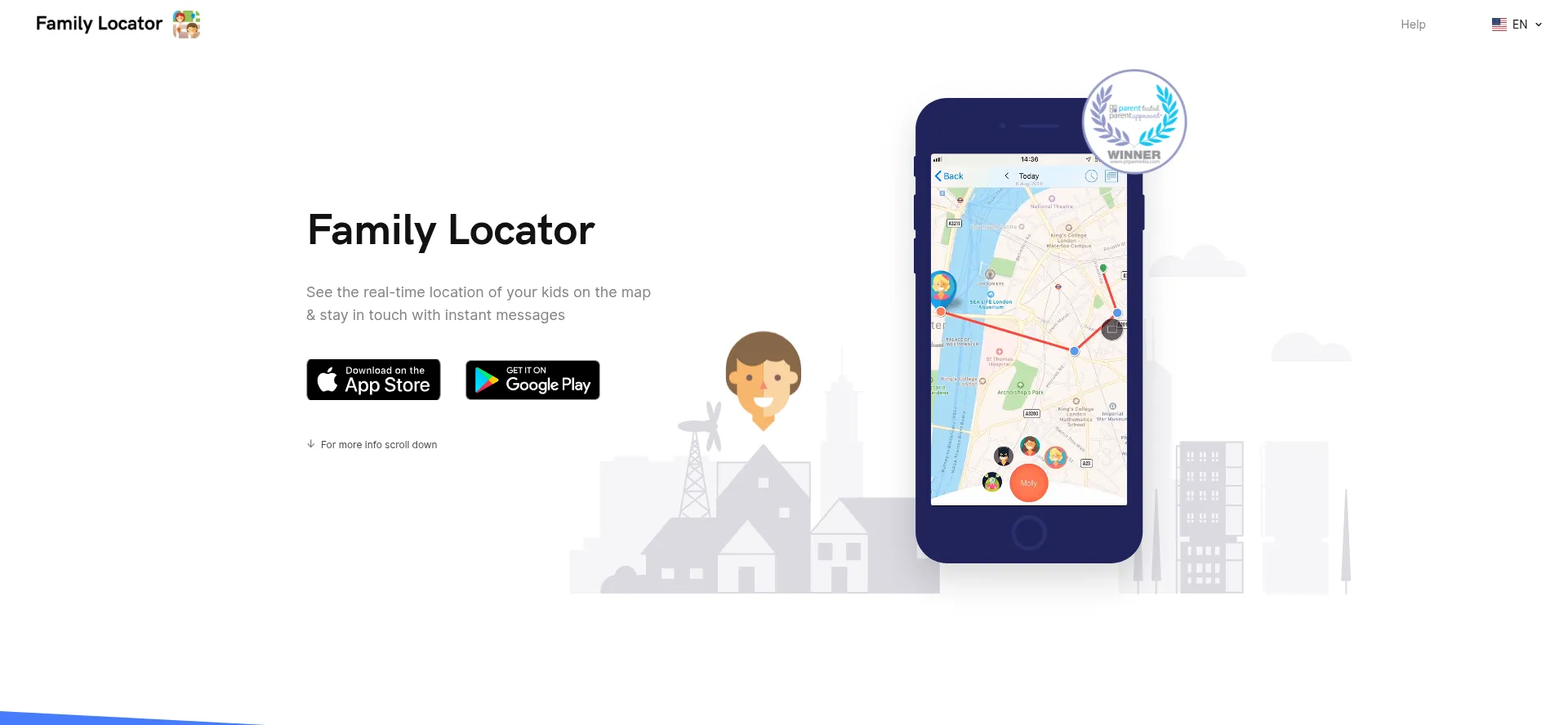 Family-locator.com Screenshot