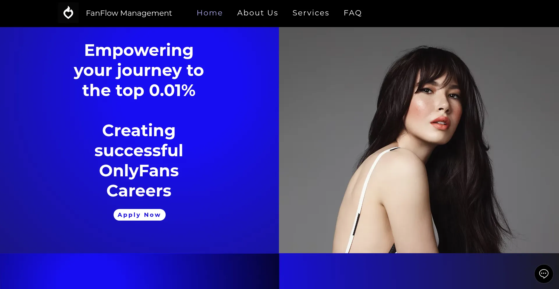 Website screenshot of Fanflowmanagement.com
