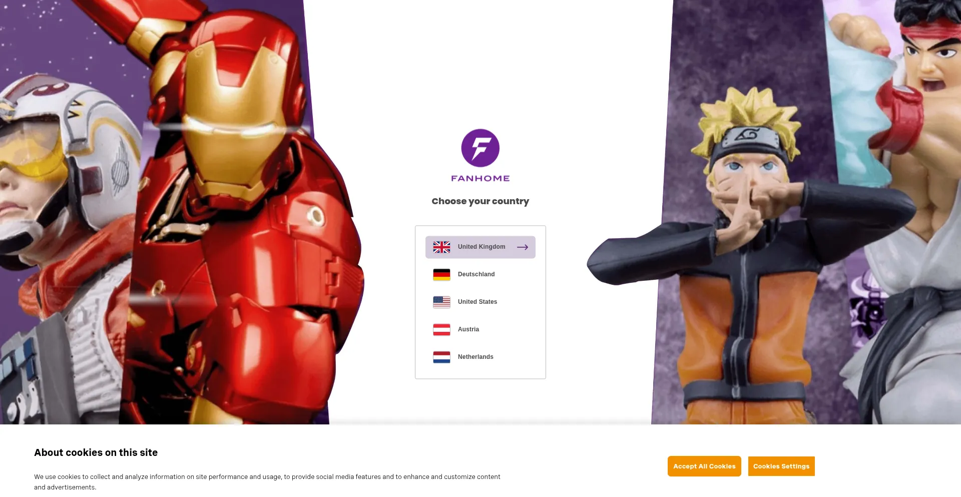 Fanhome.com Screenshot