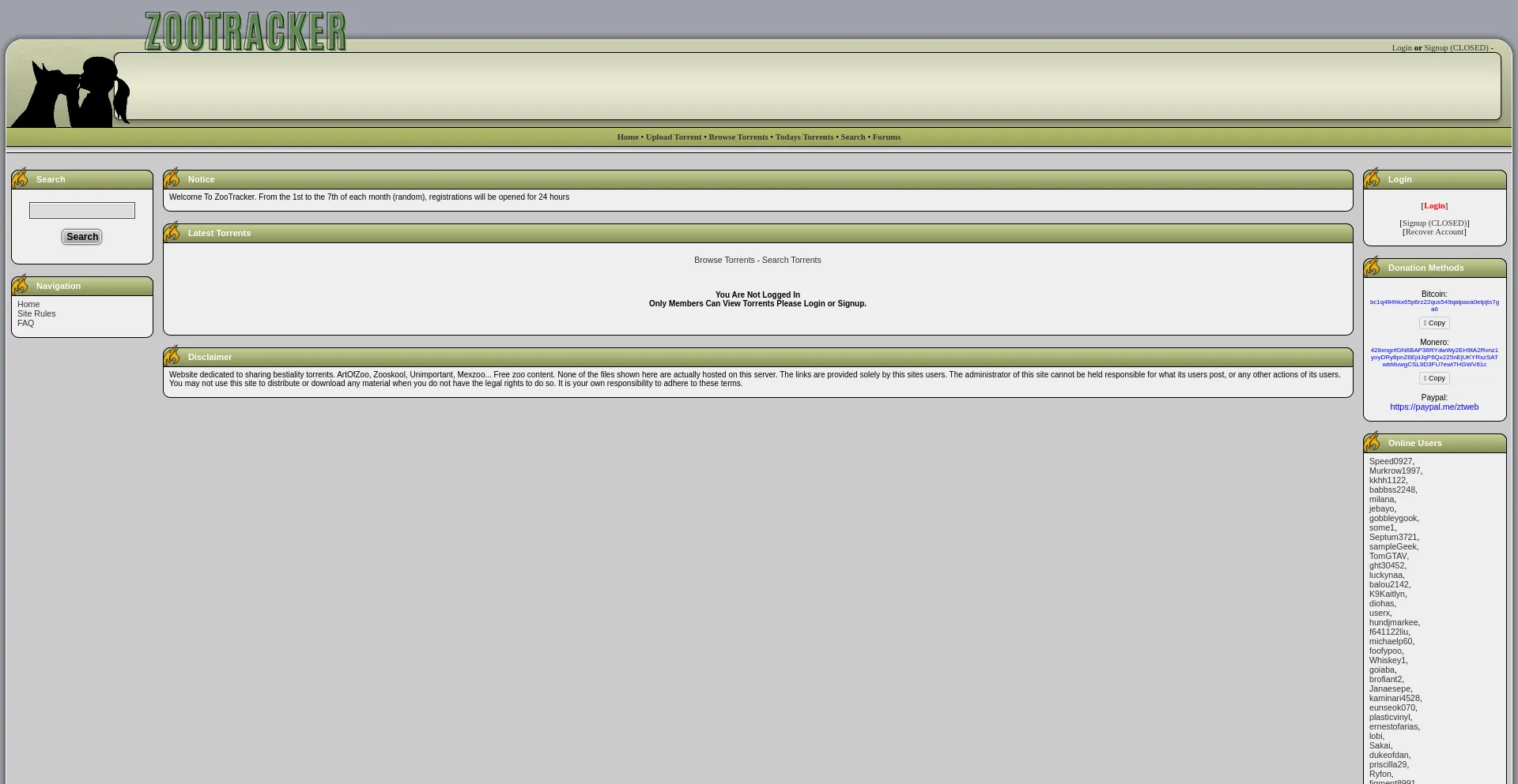 Website screenshot of Fapzoo.net