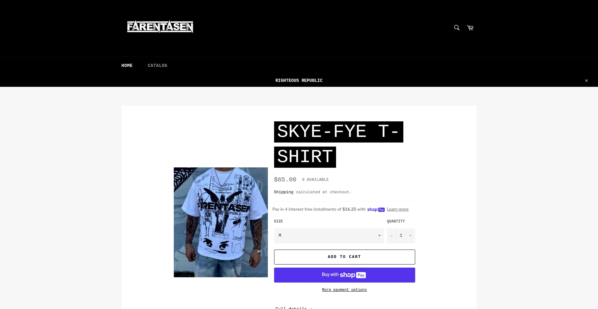 Website screenshot of Farentasen.com