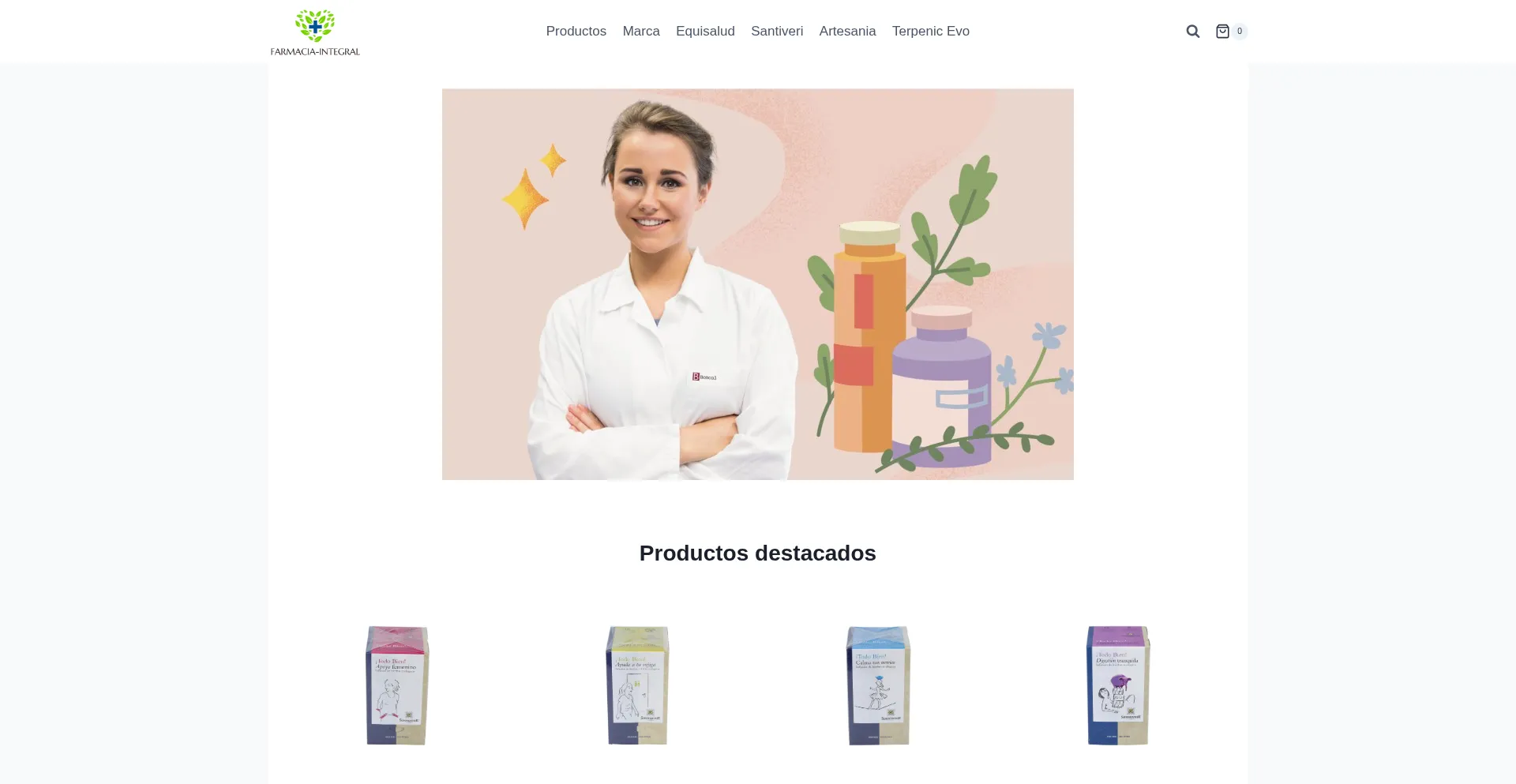 Website screenshot of Farmacia-integral.com
