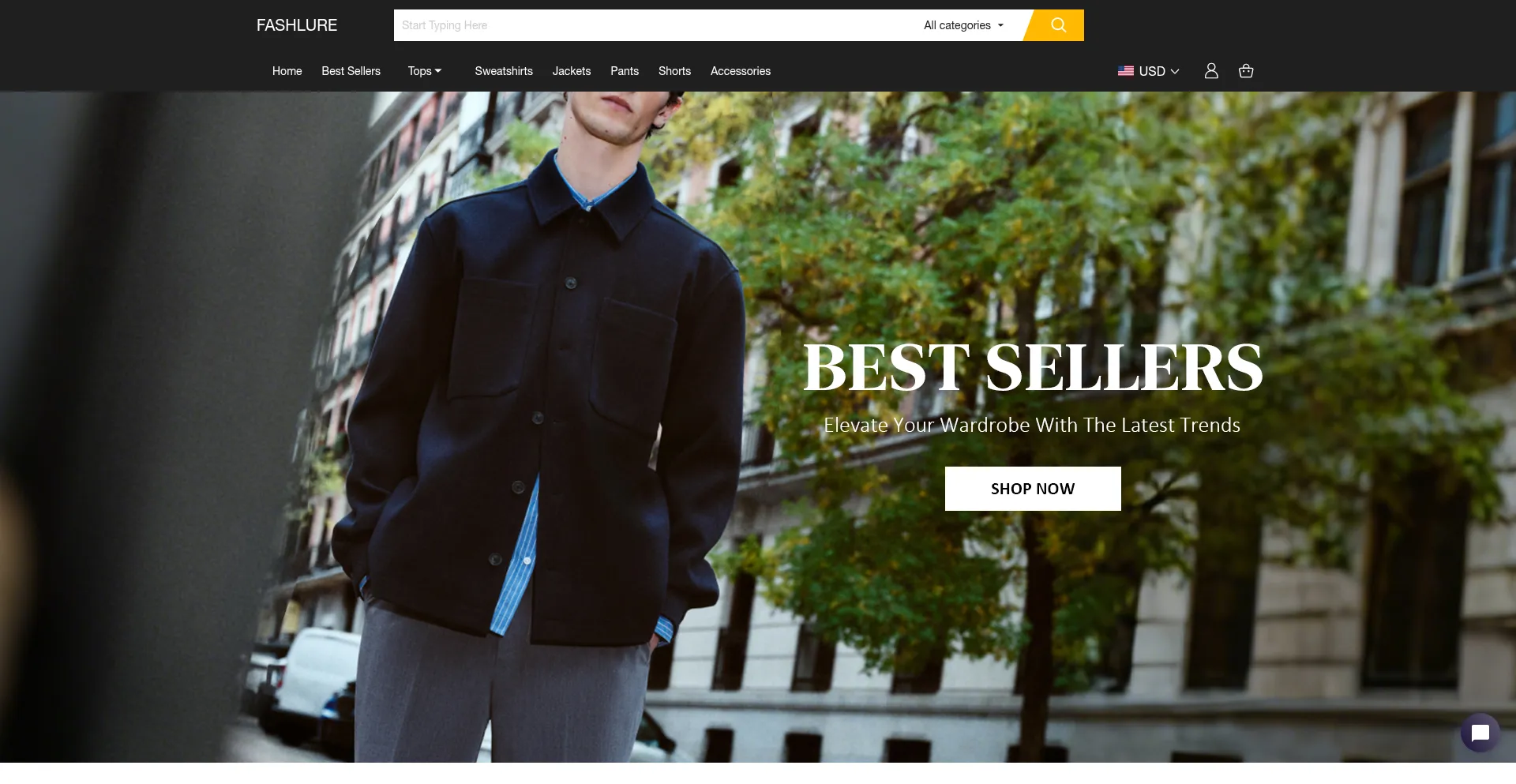 Website screenshot of Fashlure.com