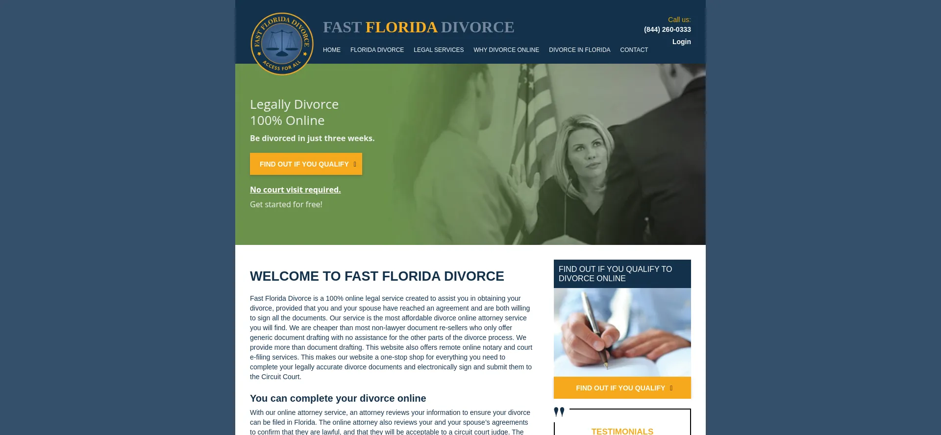 Fastfloridadivorce.com