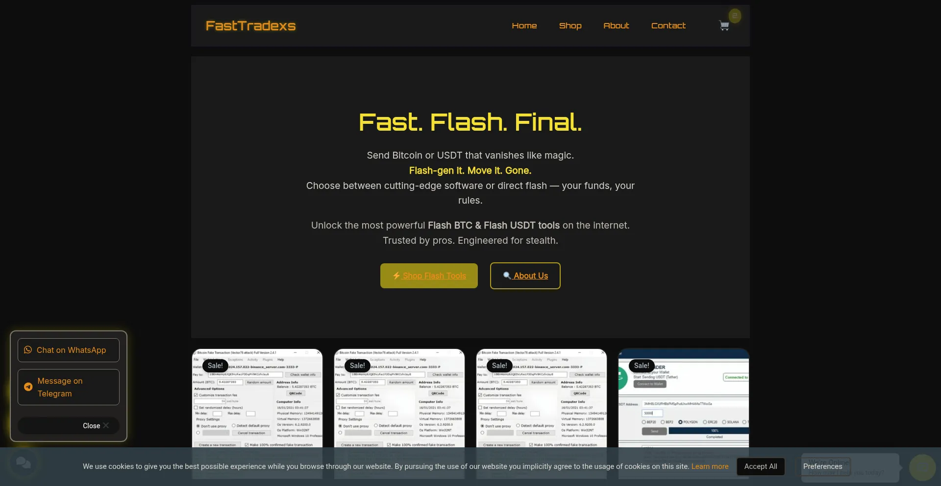 Fasttradexs.com Screenshot