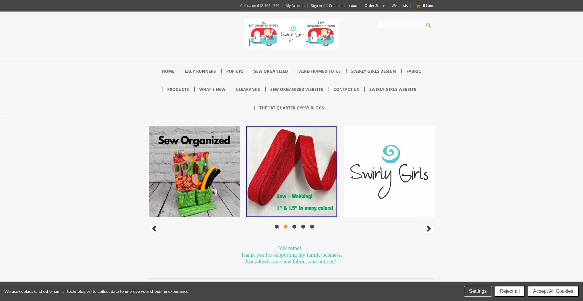 Fatquartergypsyshop.com Screenshot