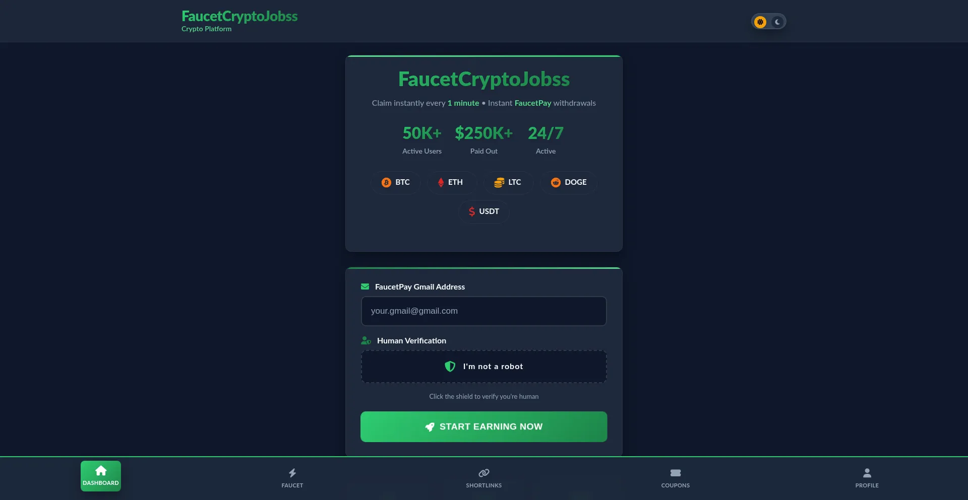 Faucet.cryptojobss.com