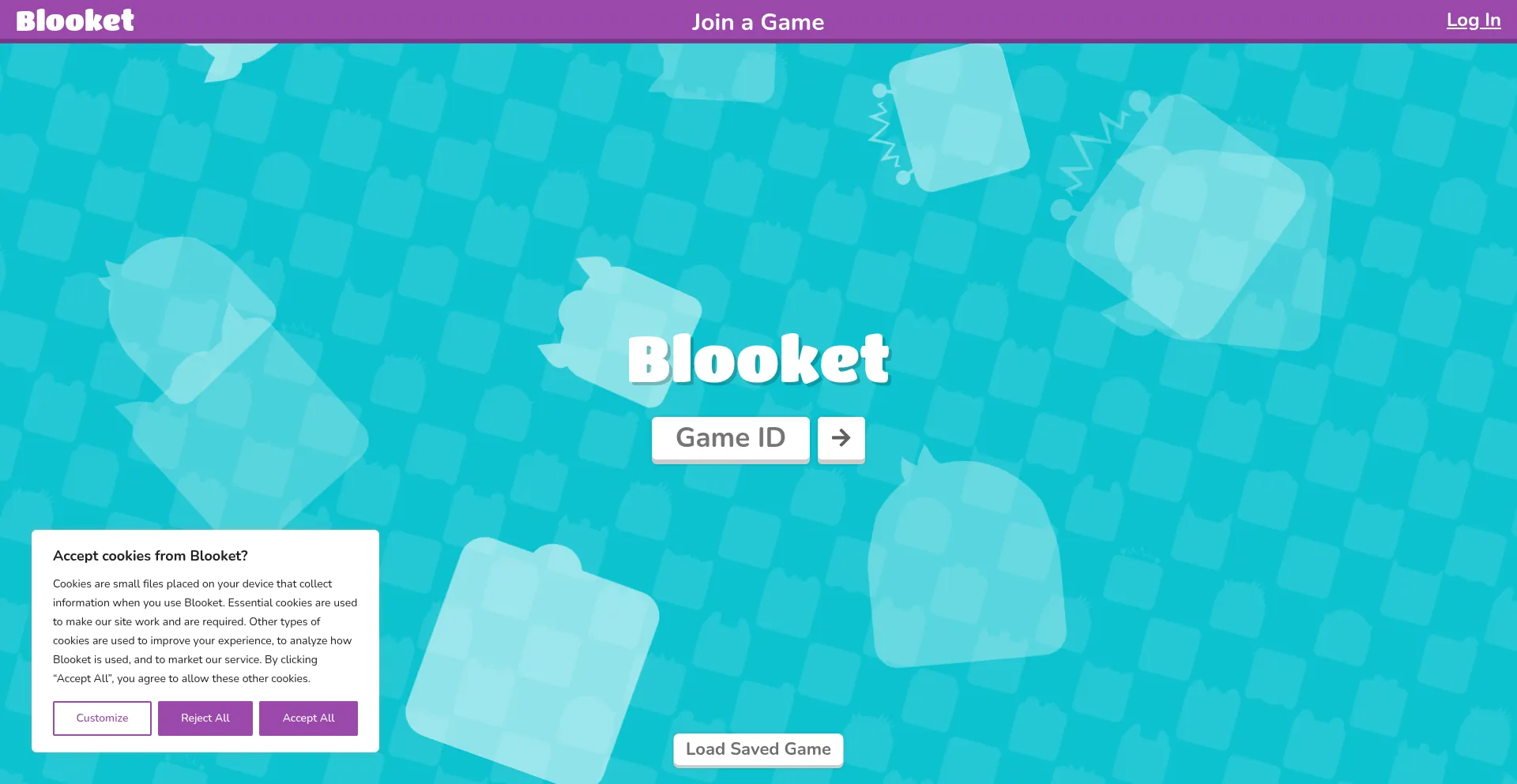 Website screenshot of Fb.blooket.com