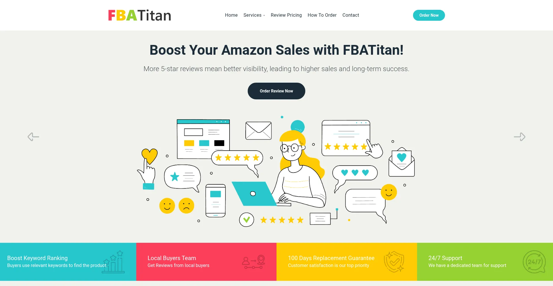 Website screenshot of Fbatitan.com