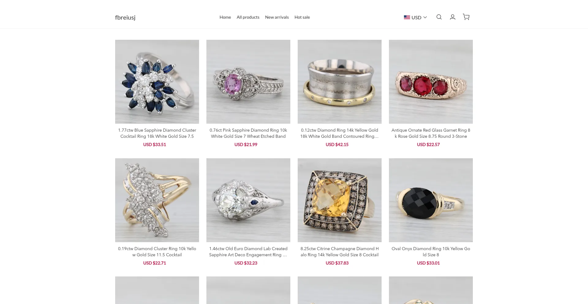 Website screenshot of Fbreiusj.com