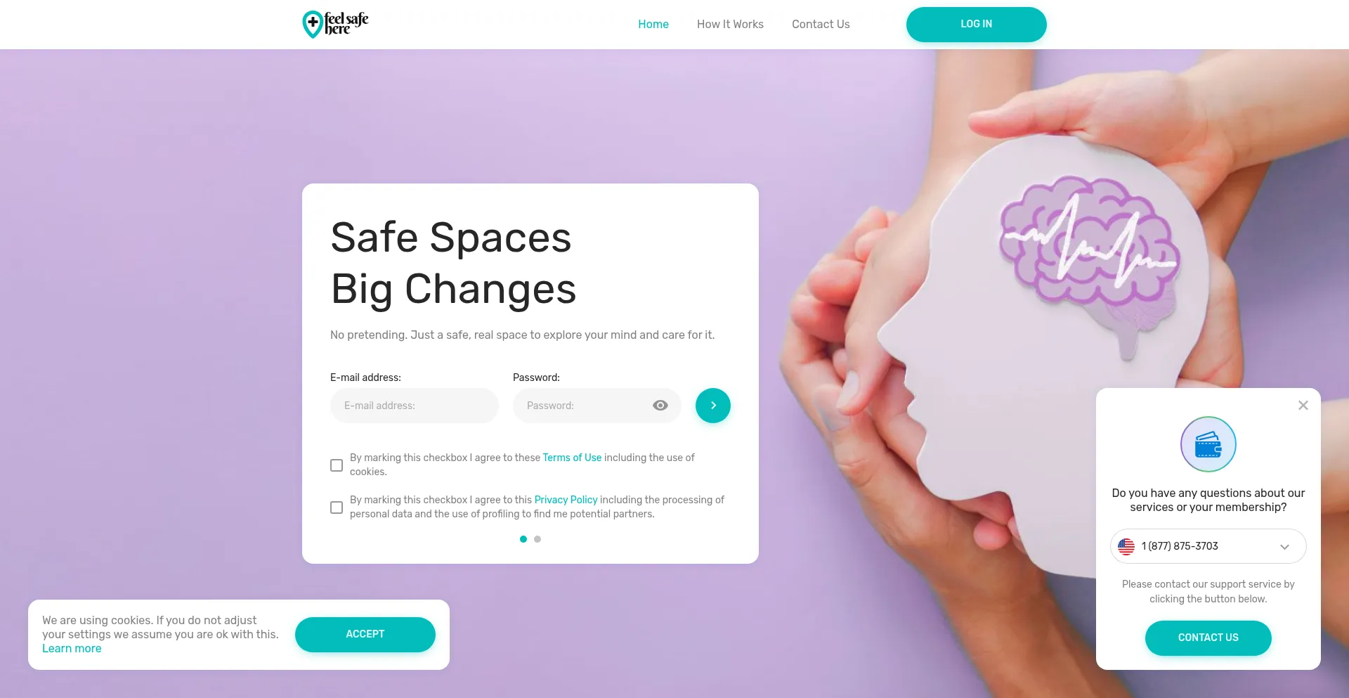Feelsafehere.com Screenshot