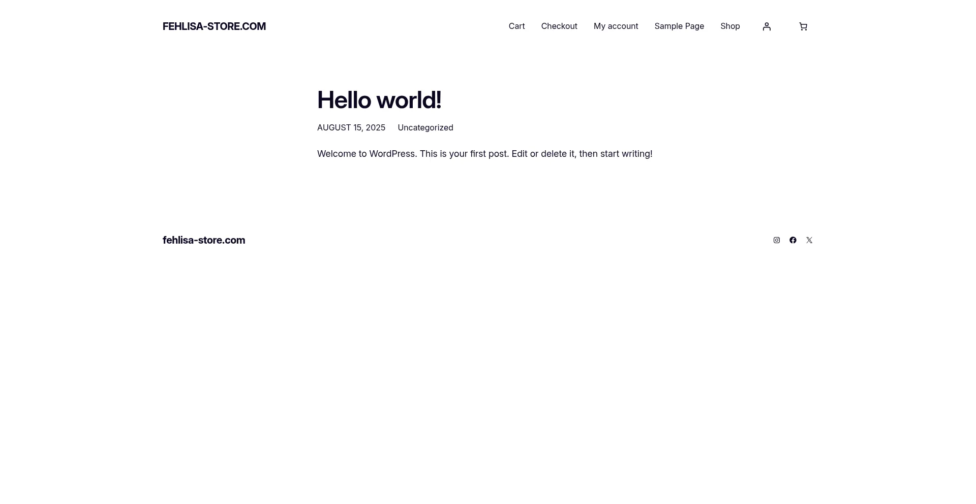 Website screenshot of Fehlisa-store.com