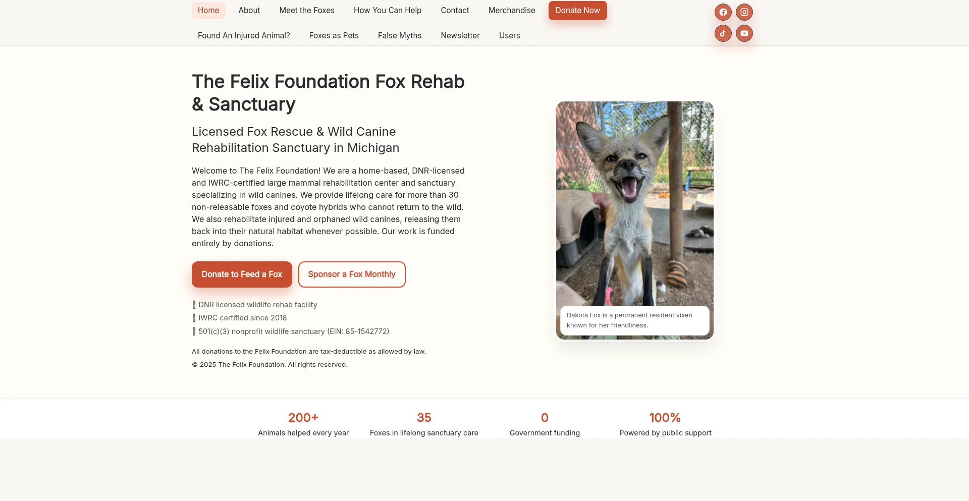 Felixfoundationfoxsanctuary.org