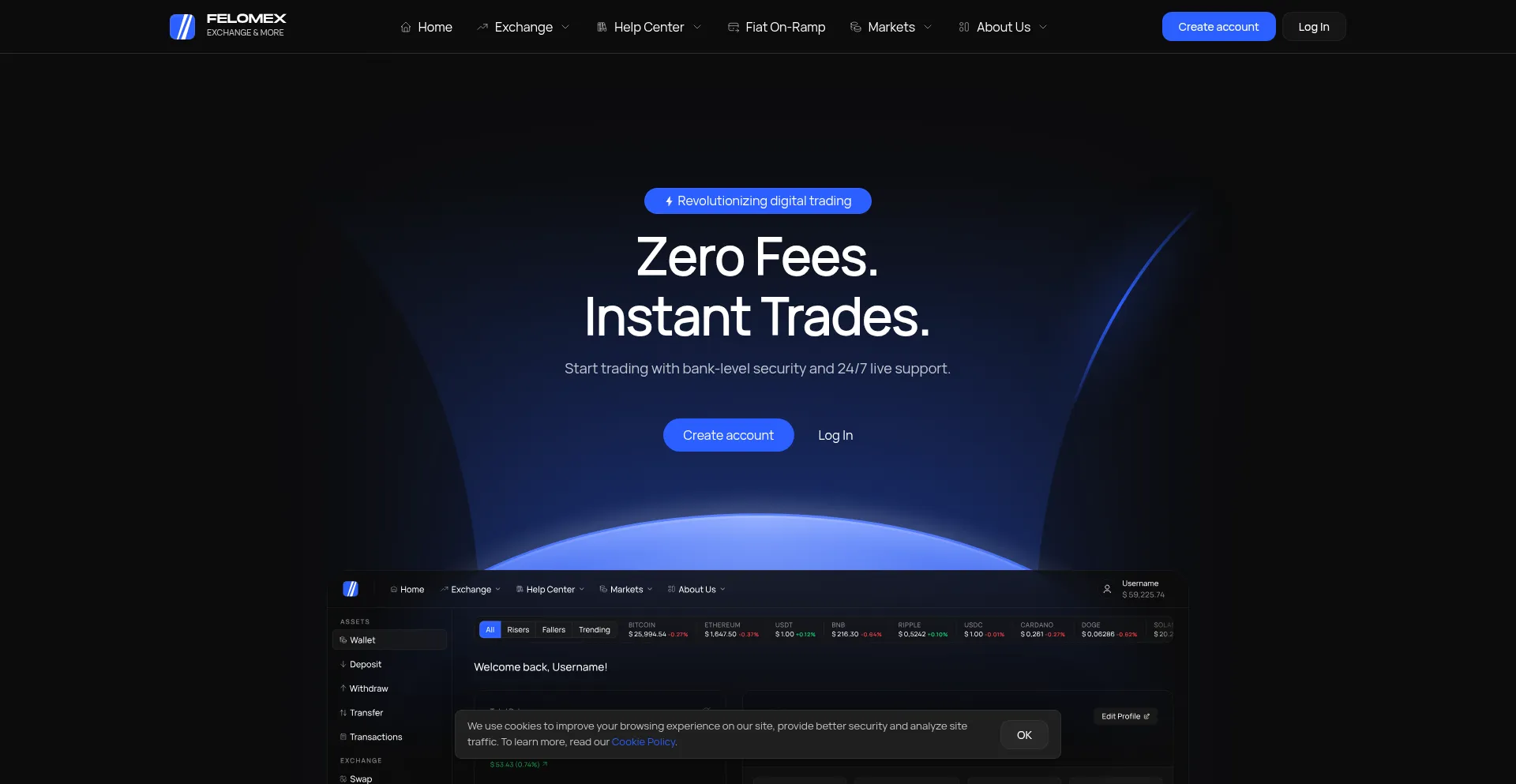 Website screenshot of Felomex.com