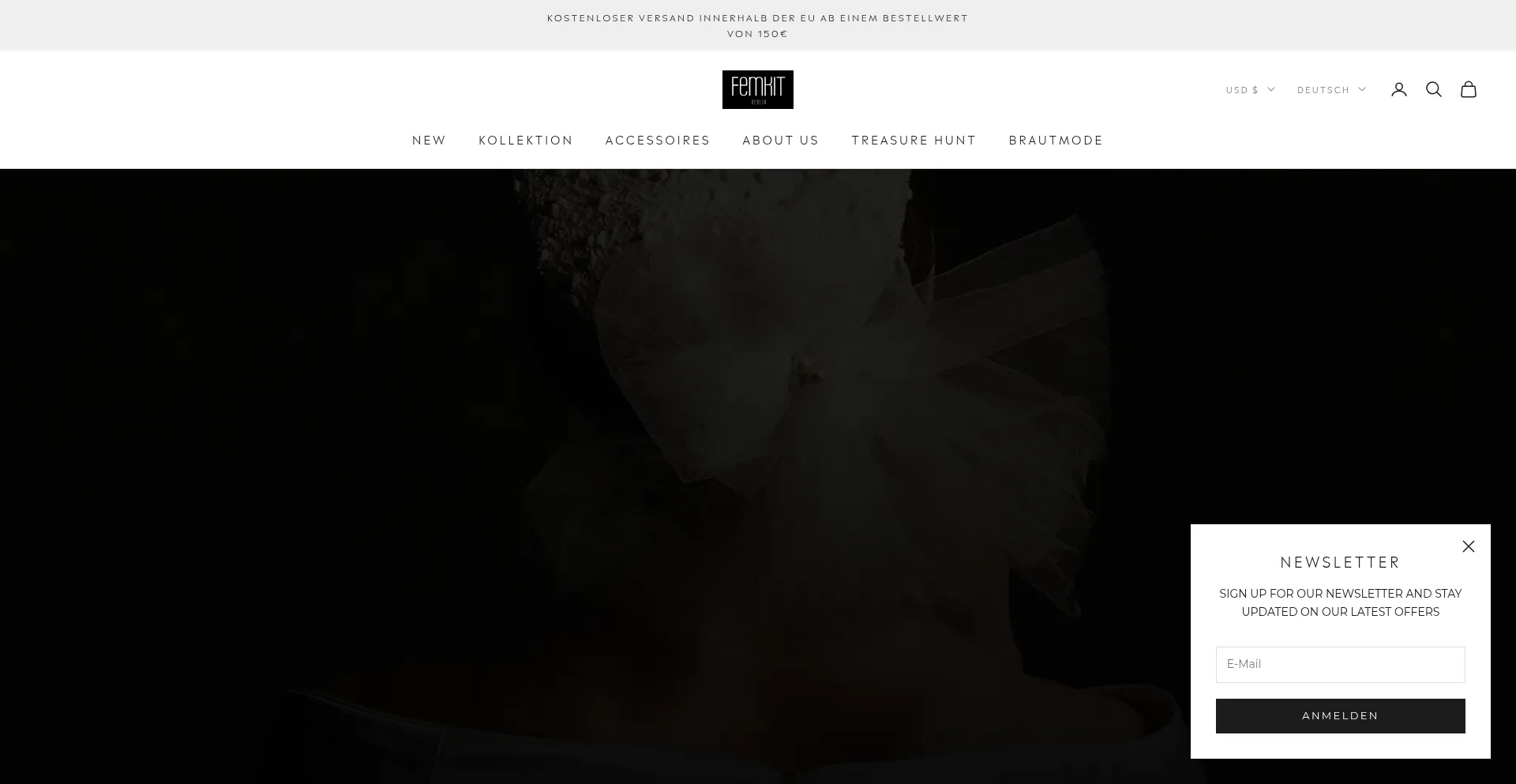 Website screenshot of Femkit.de