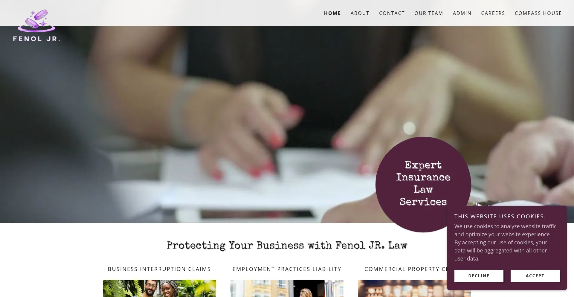 Fenoljrlaw.com Screenshot