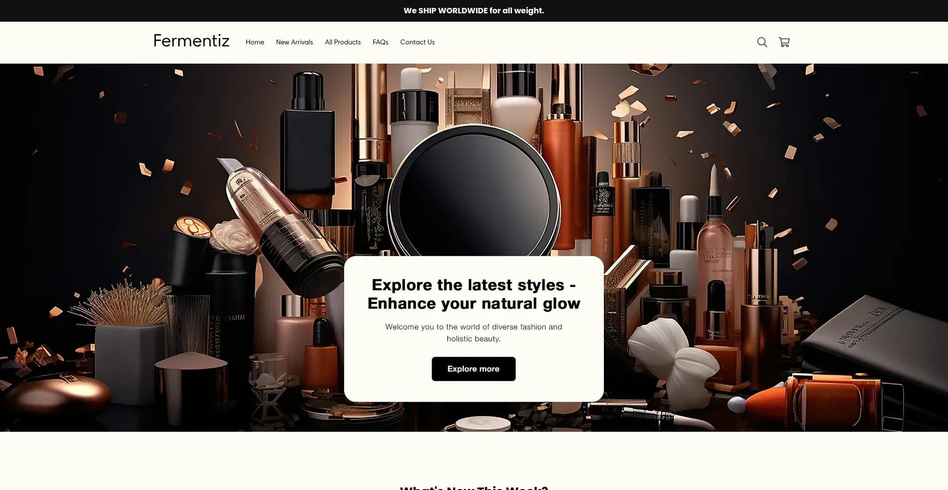 Website screenshot of Fermentiz.com
