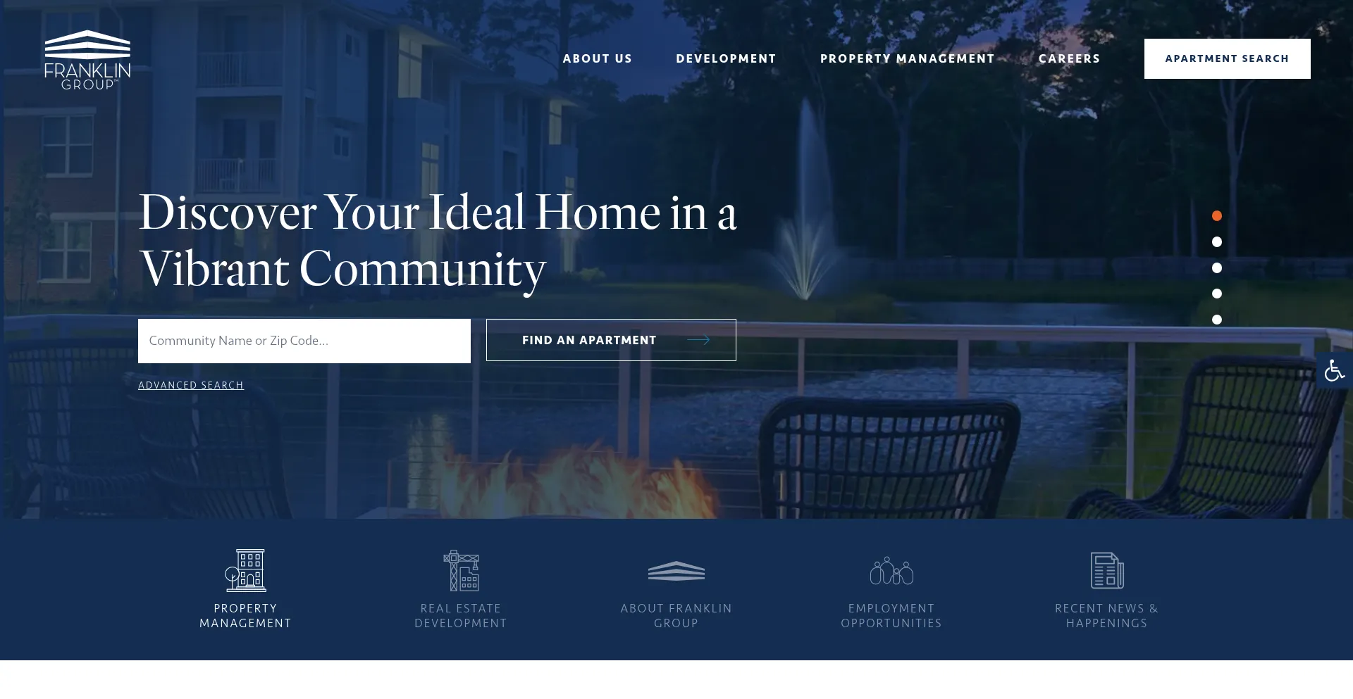 Website screenshot of Fgcompanies.com