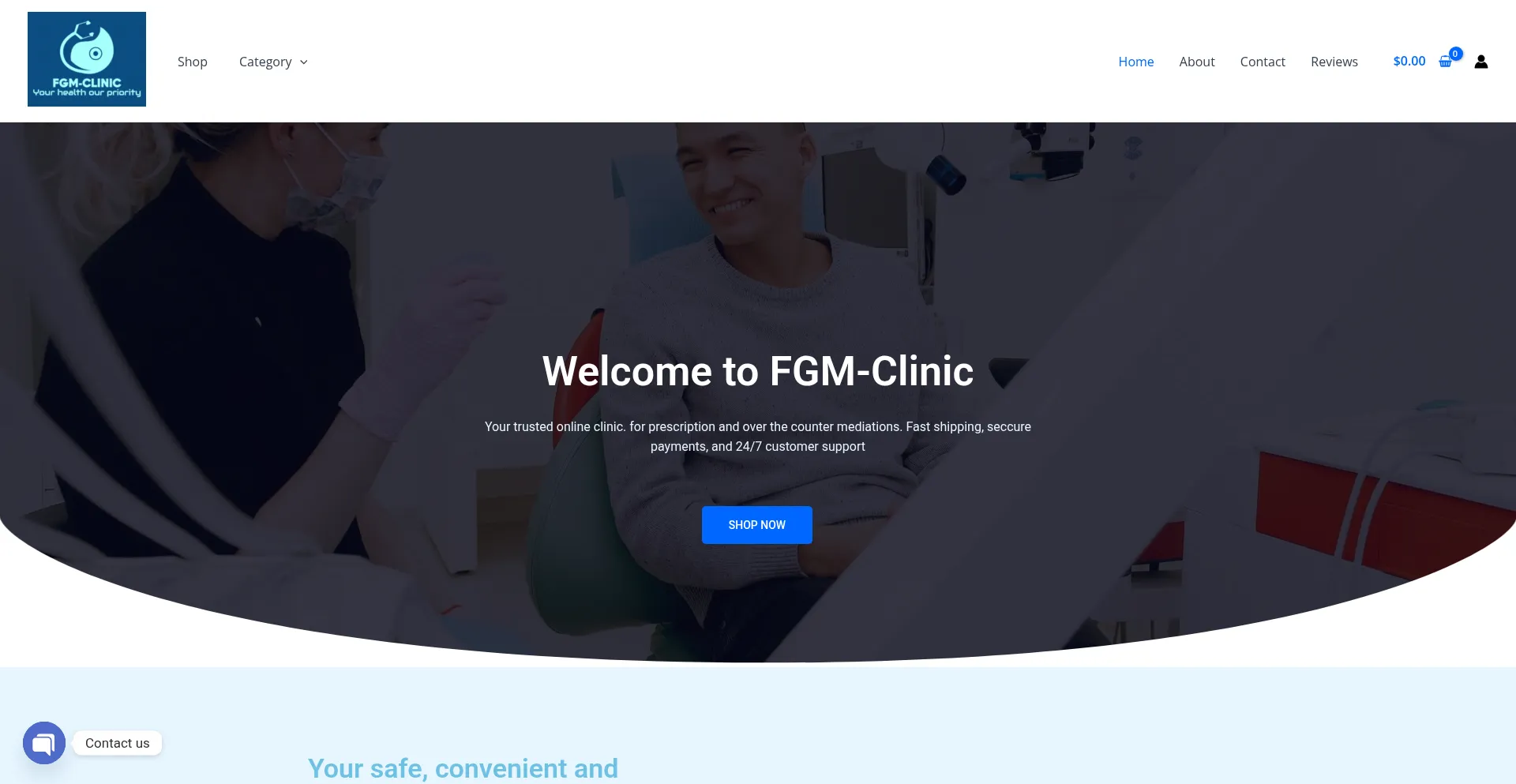 Website screenshot of Fgm-clinic.com