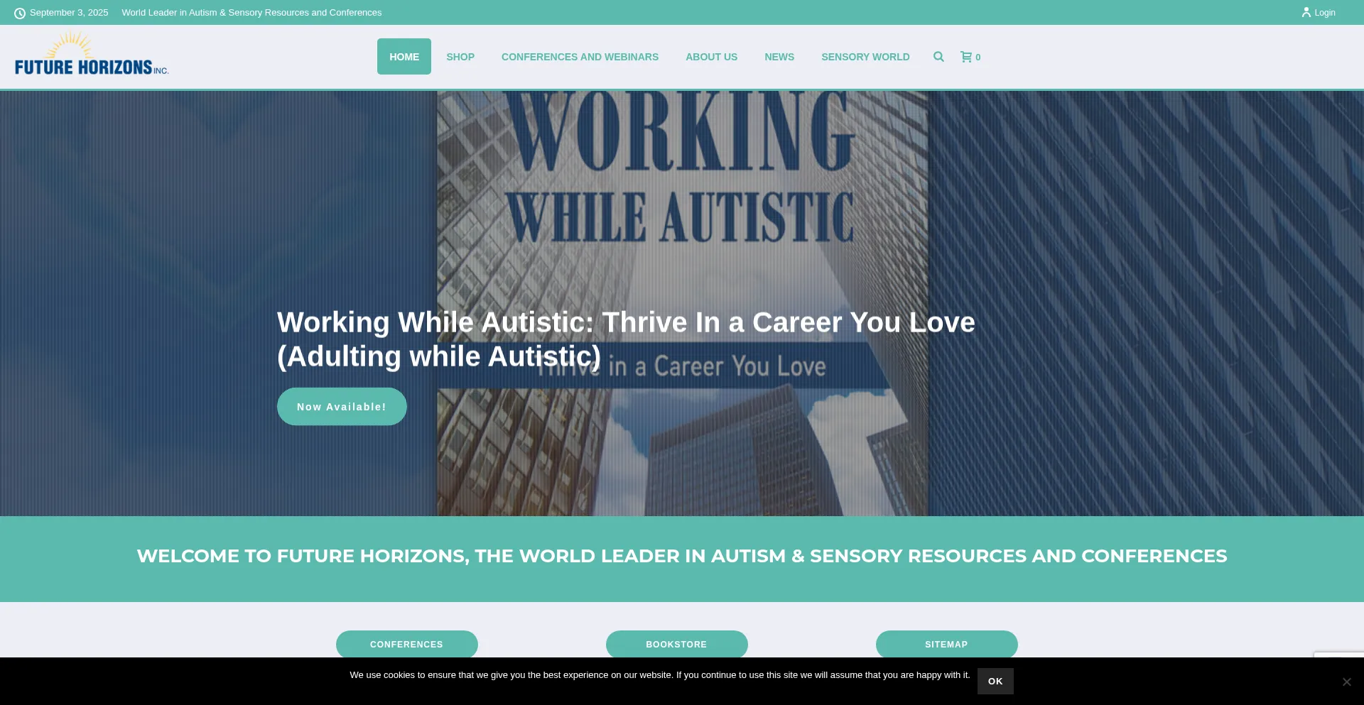 Website screenshot of Fhautism.com