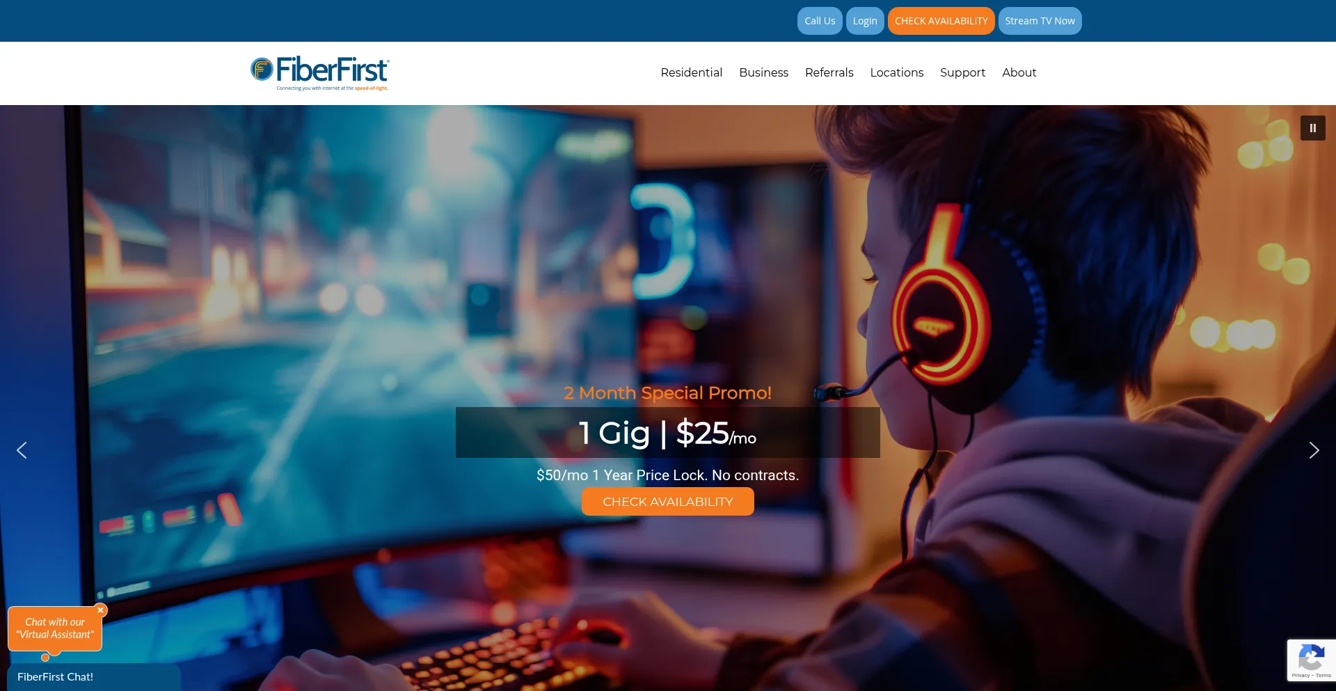 Fiberfirst.com Screenshot
