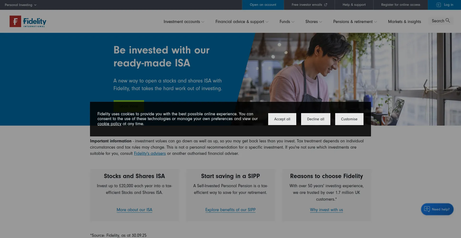 Fidelity.co.uk Financial Service Review (Excellent Trust Score)