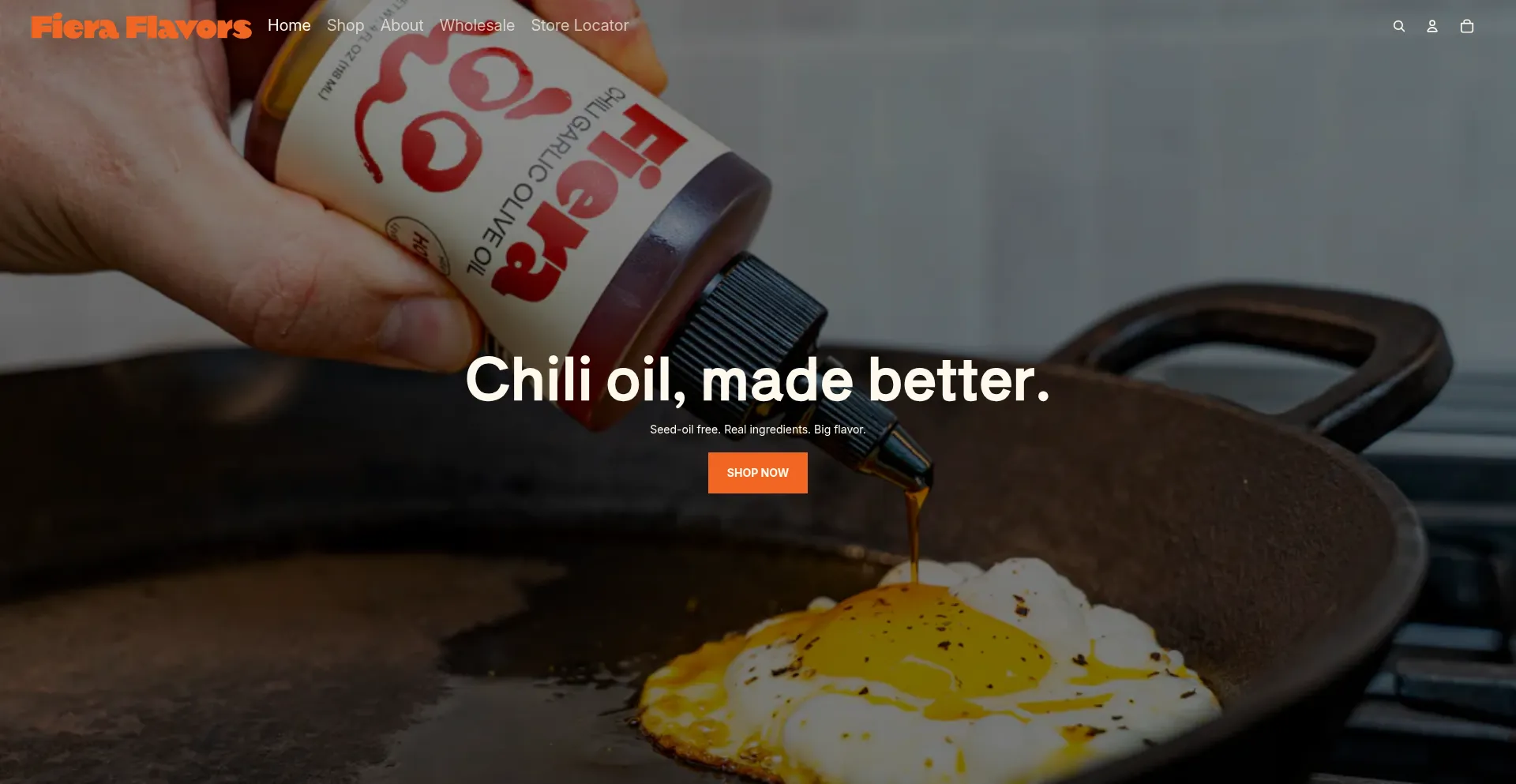 Website screenshot of Fieraflavors.com