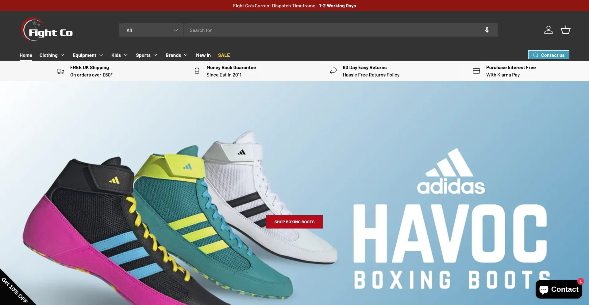 Fightco.co.uk Screenshot