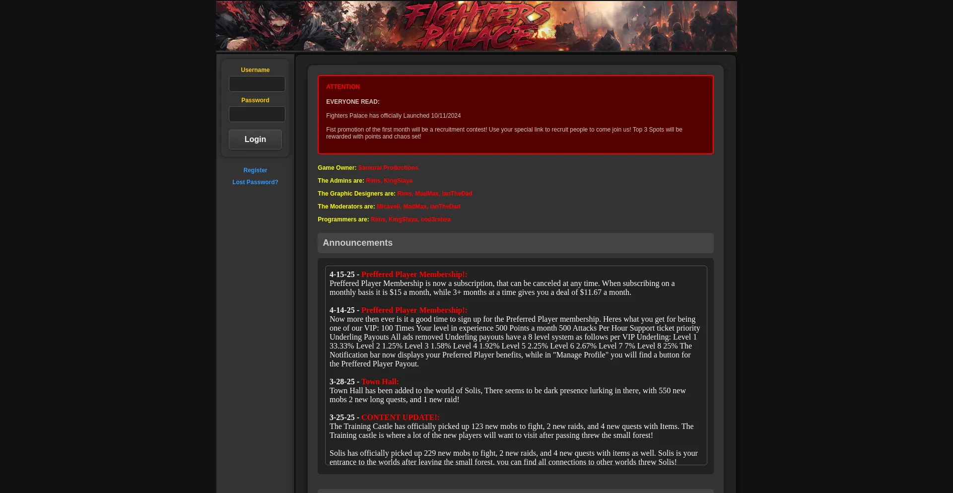 Fighterspalace.com