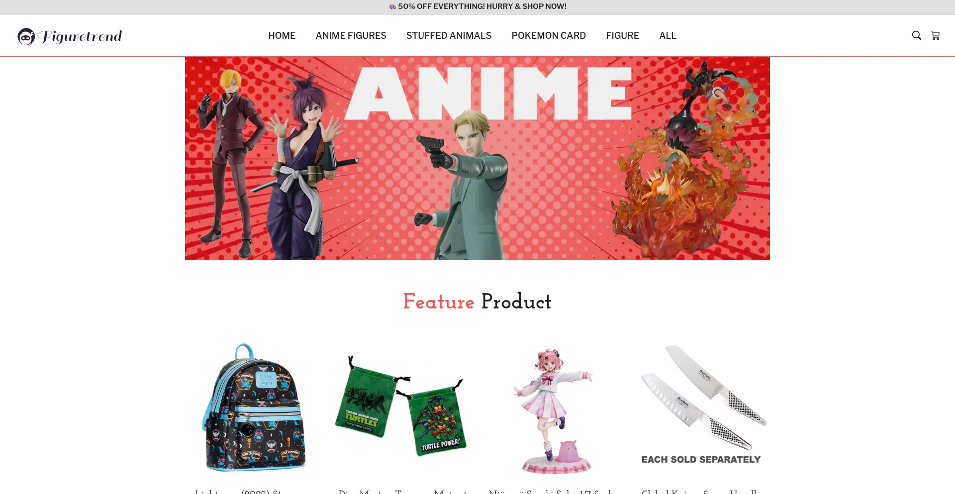 Website screenshot of Figuretrend.com