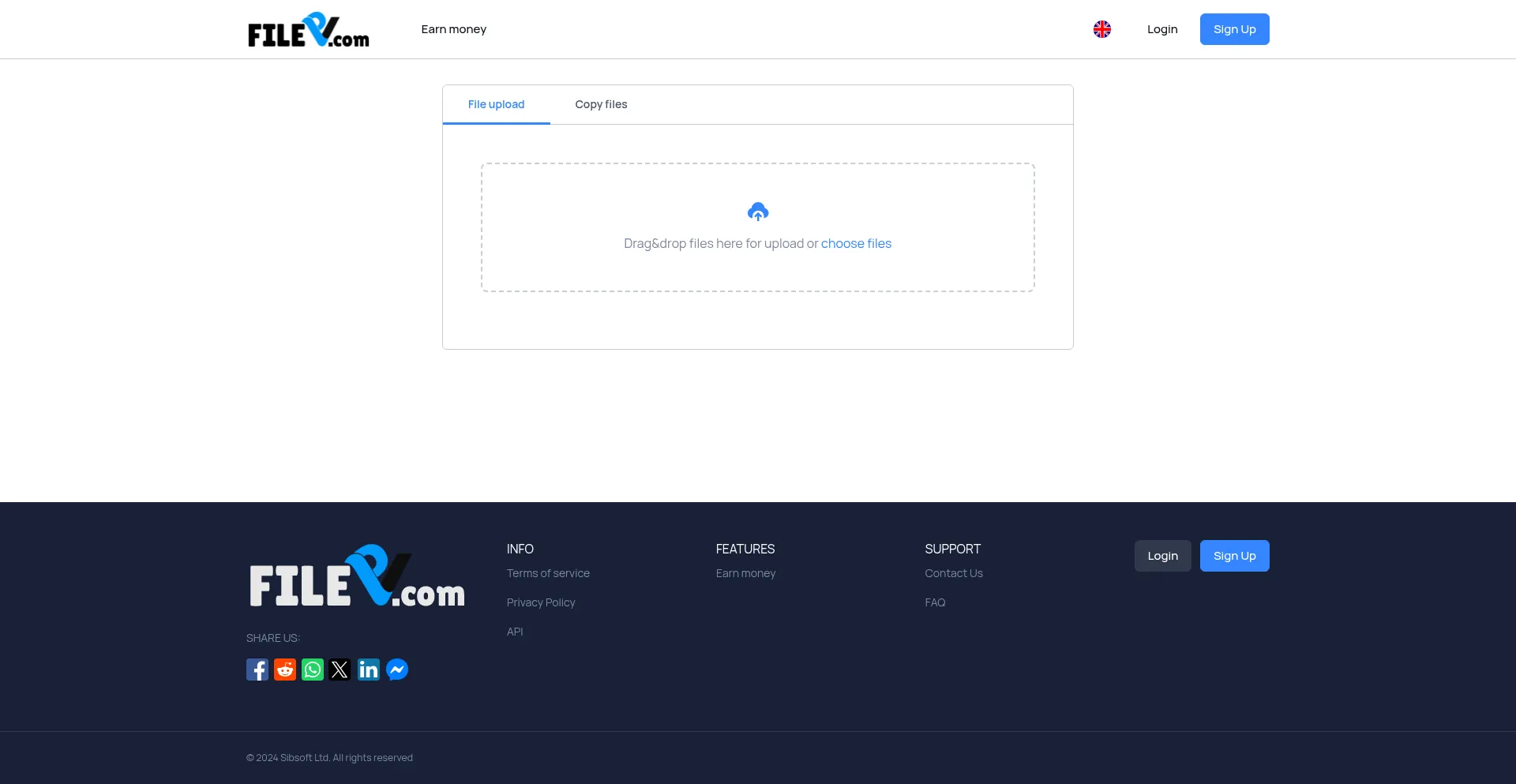 Website screenshot of Filepv.com