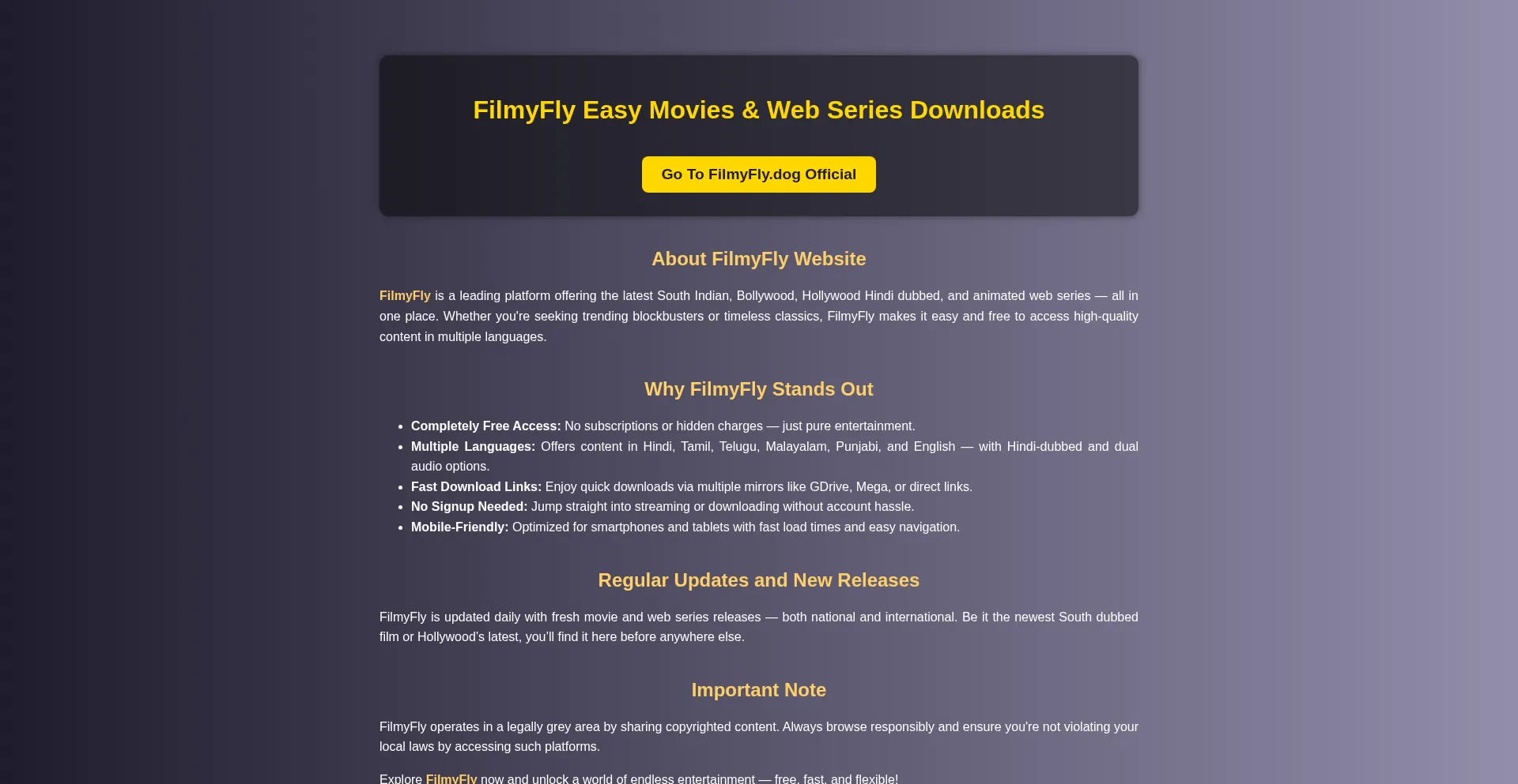 Is Filmyfly.lt Safe?