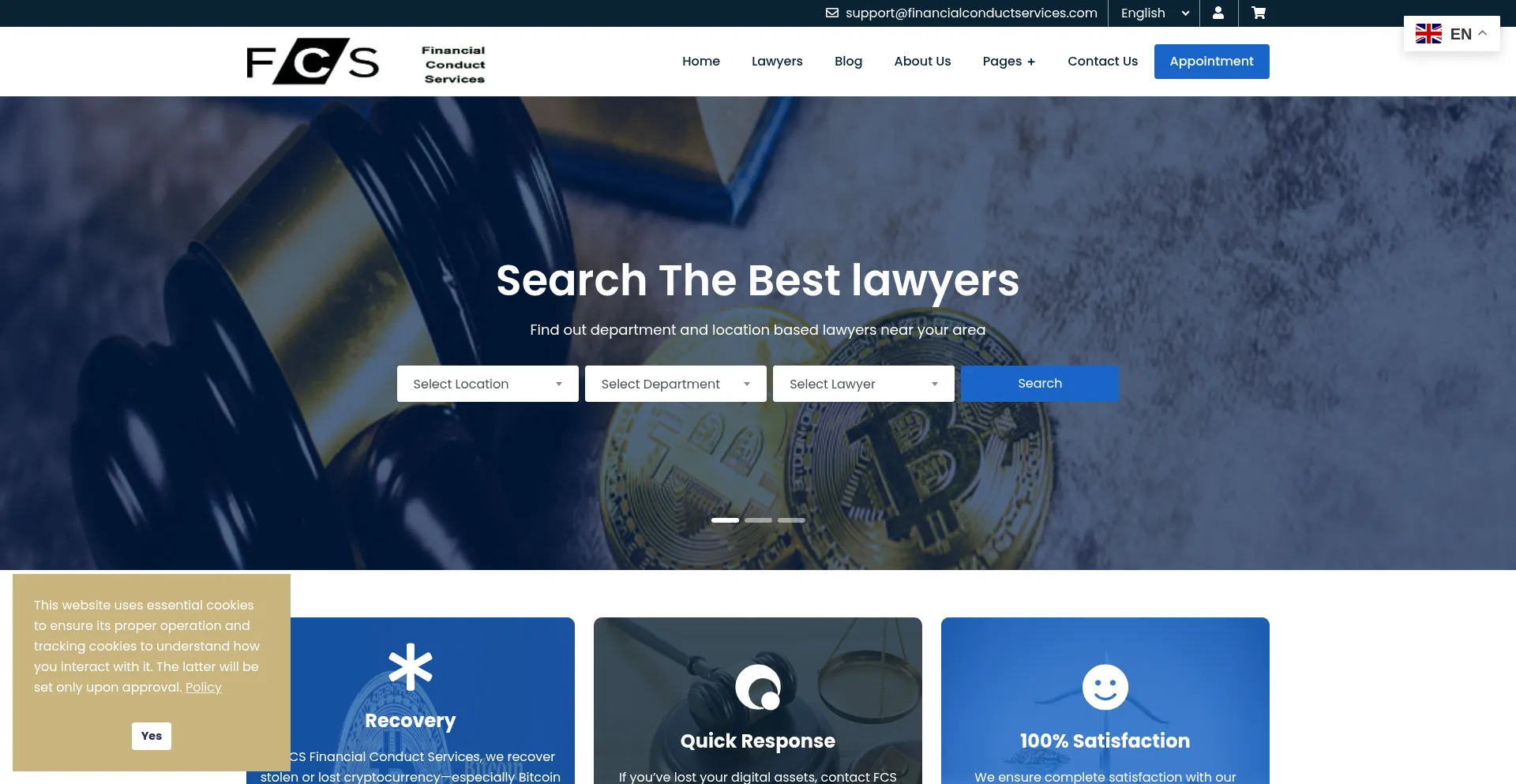 Financialconductservices.com Screenshot