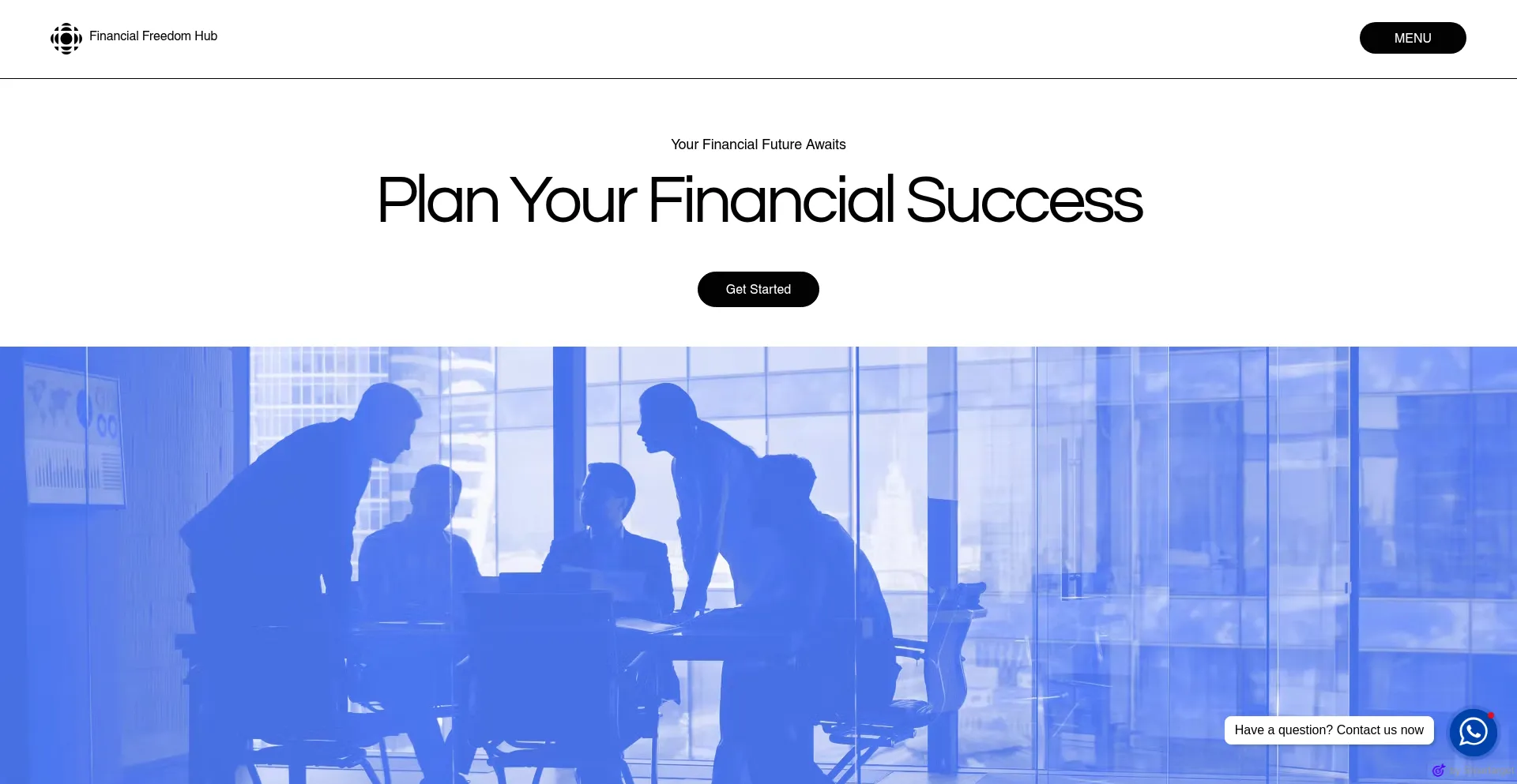 Website screenshot of Financialfreedomhub.net