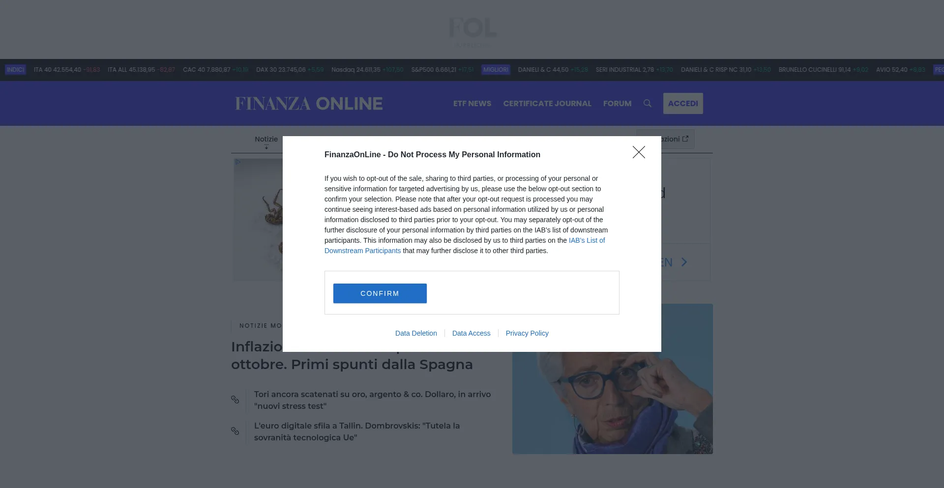 Finanzaonline.com Screenshot