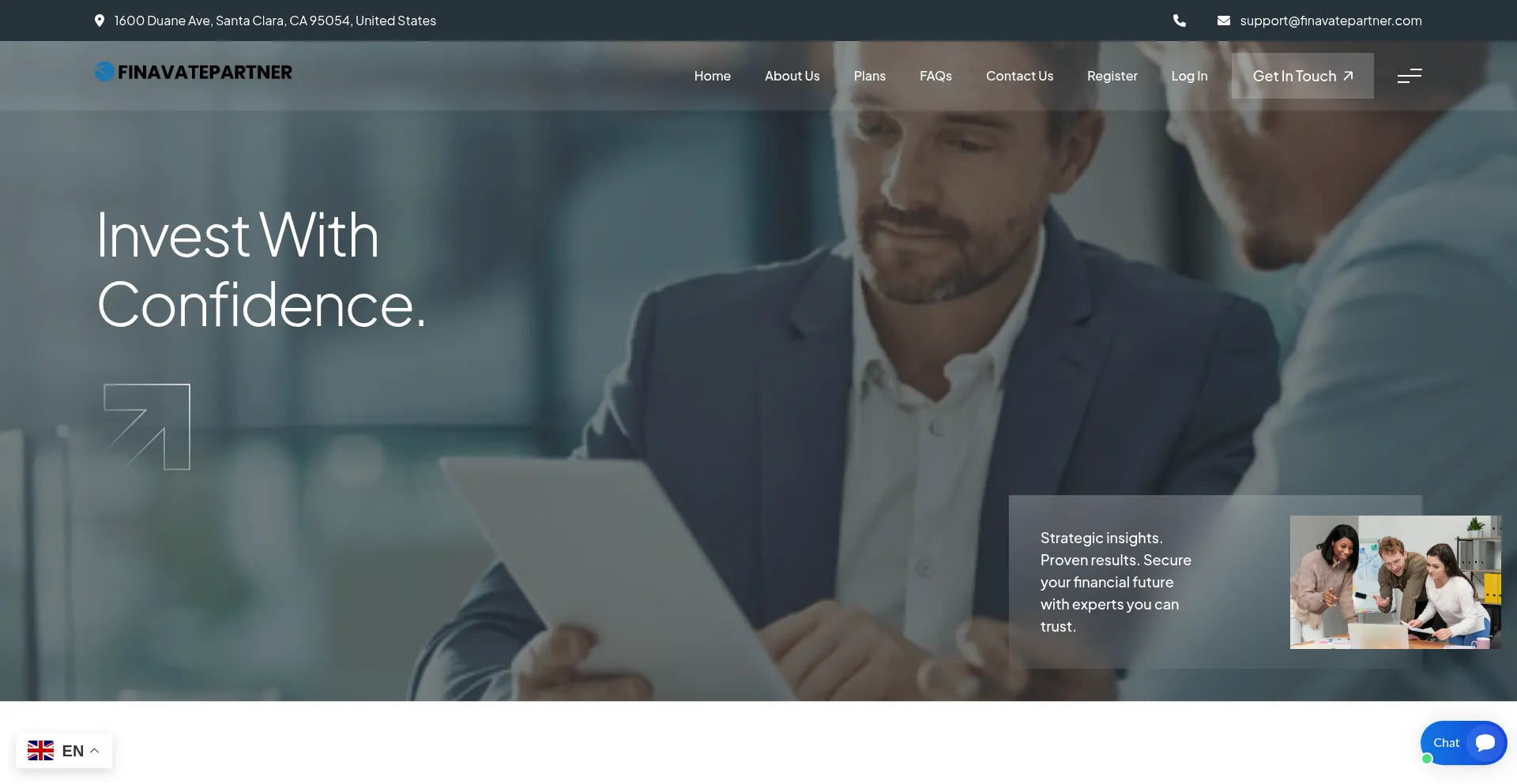 Finavatepartner.com Screenshot