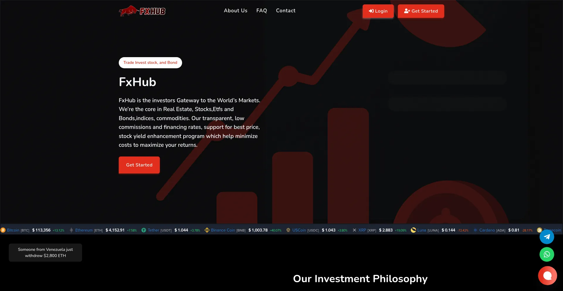 Finax-hub.com Screenshot