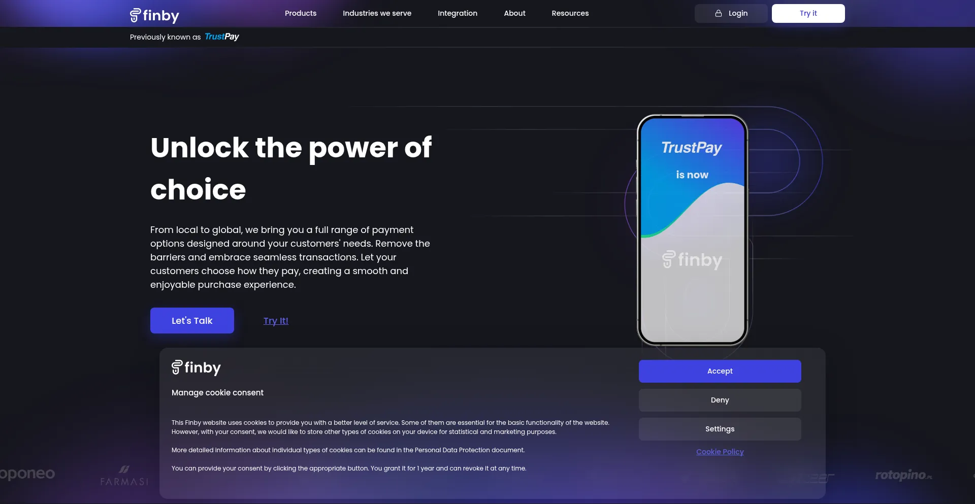 Finby.eu Screenshot