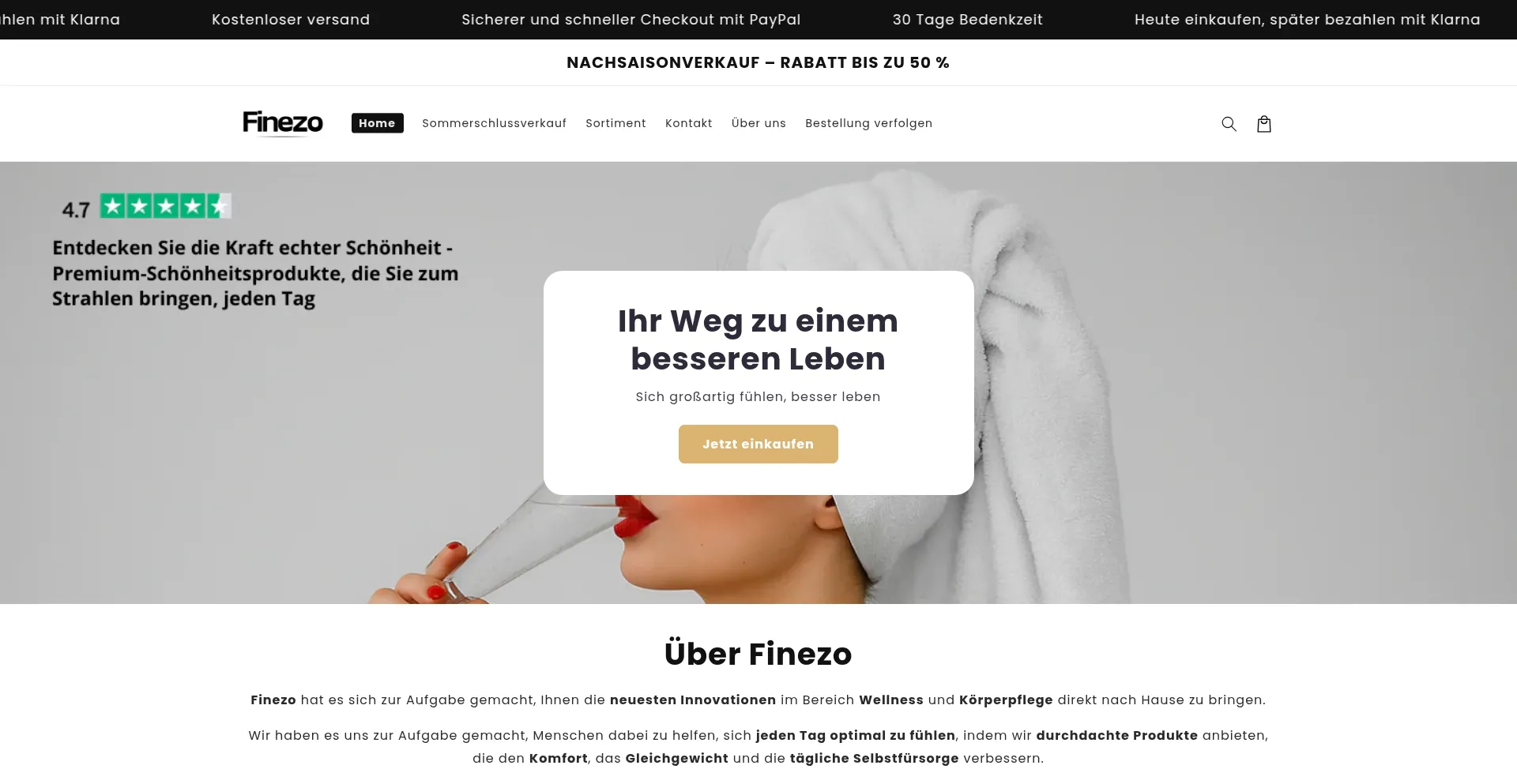 Finezo.de Screenshot