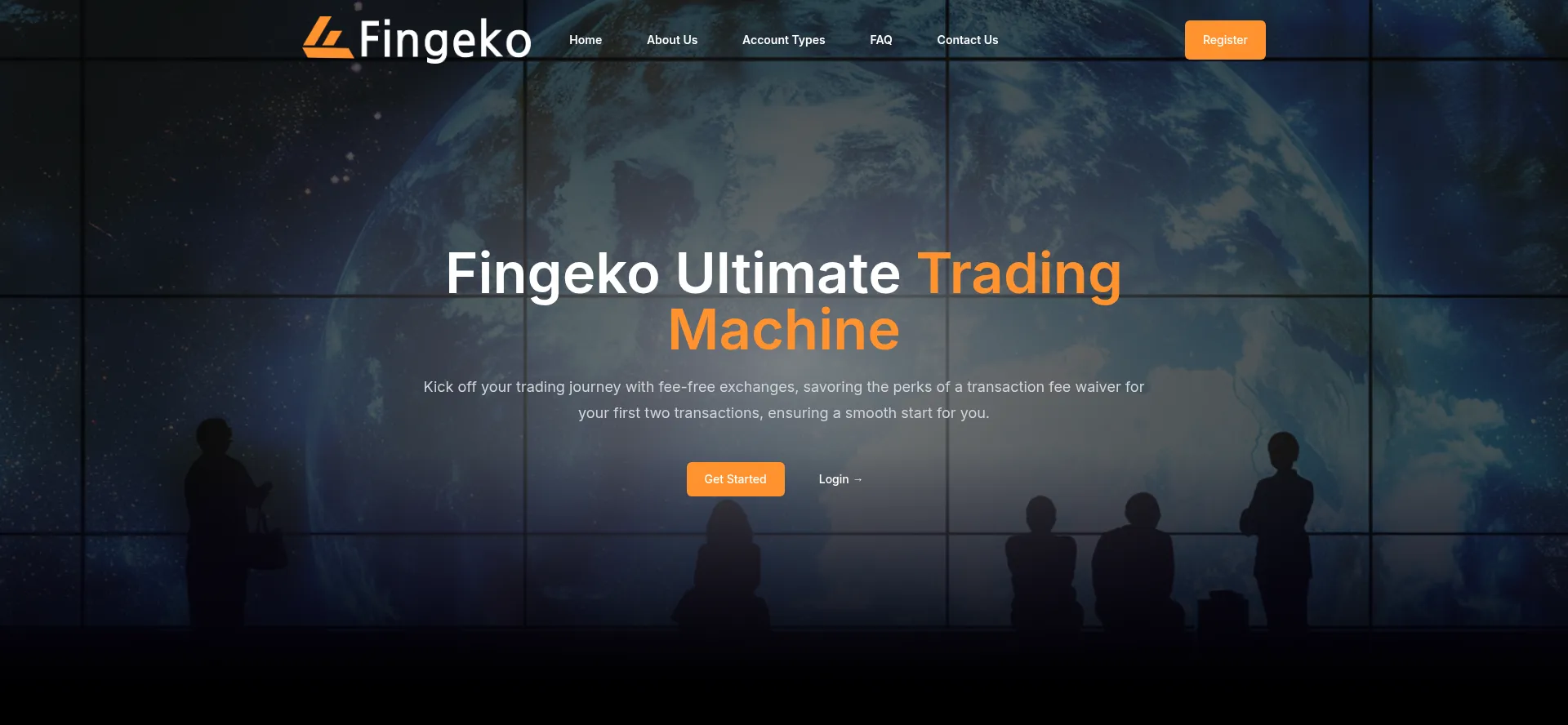 Website screenshot of Fingeko.com