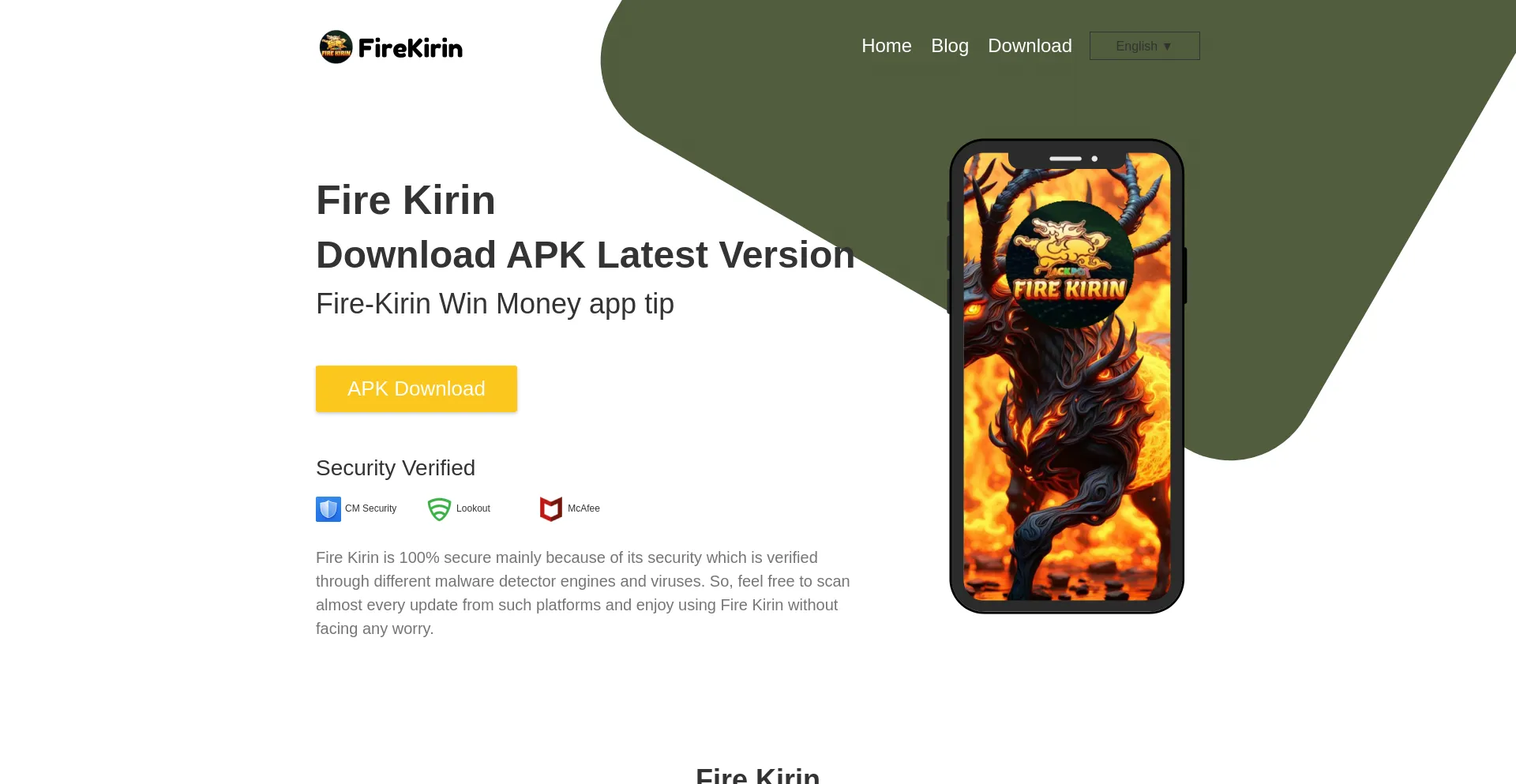Website screenshot of Firekirin.com.co